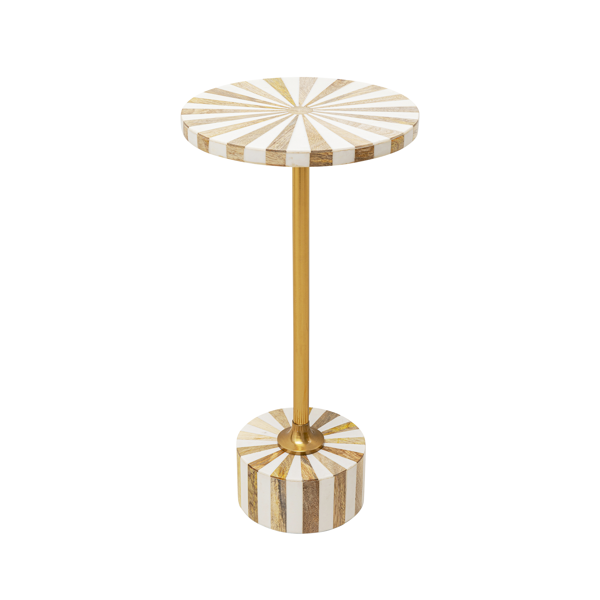 Kare Beistelltisch Domero Cirque World Gold