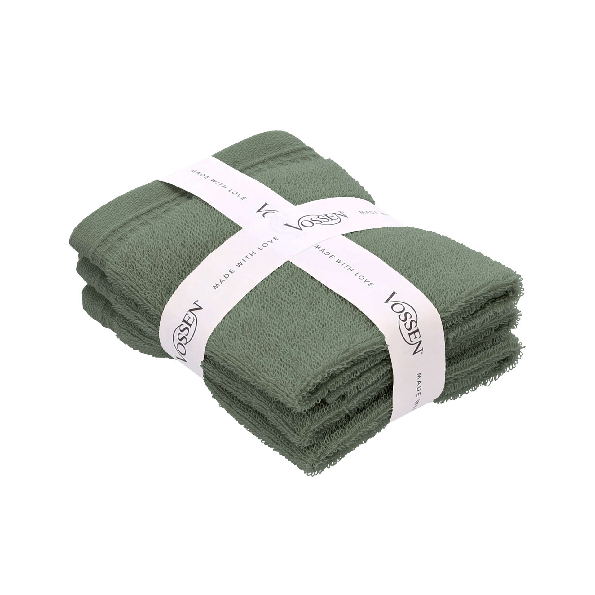 Vossen Gesichtstuch Detox Time Detox Green 30x30cm Vossen Gesichtstuch Detox Time Detox Green 30x30cm