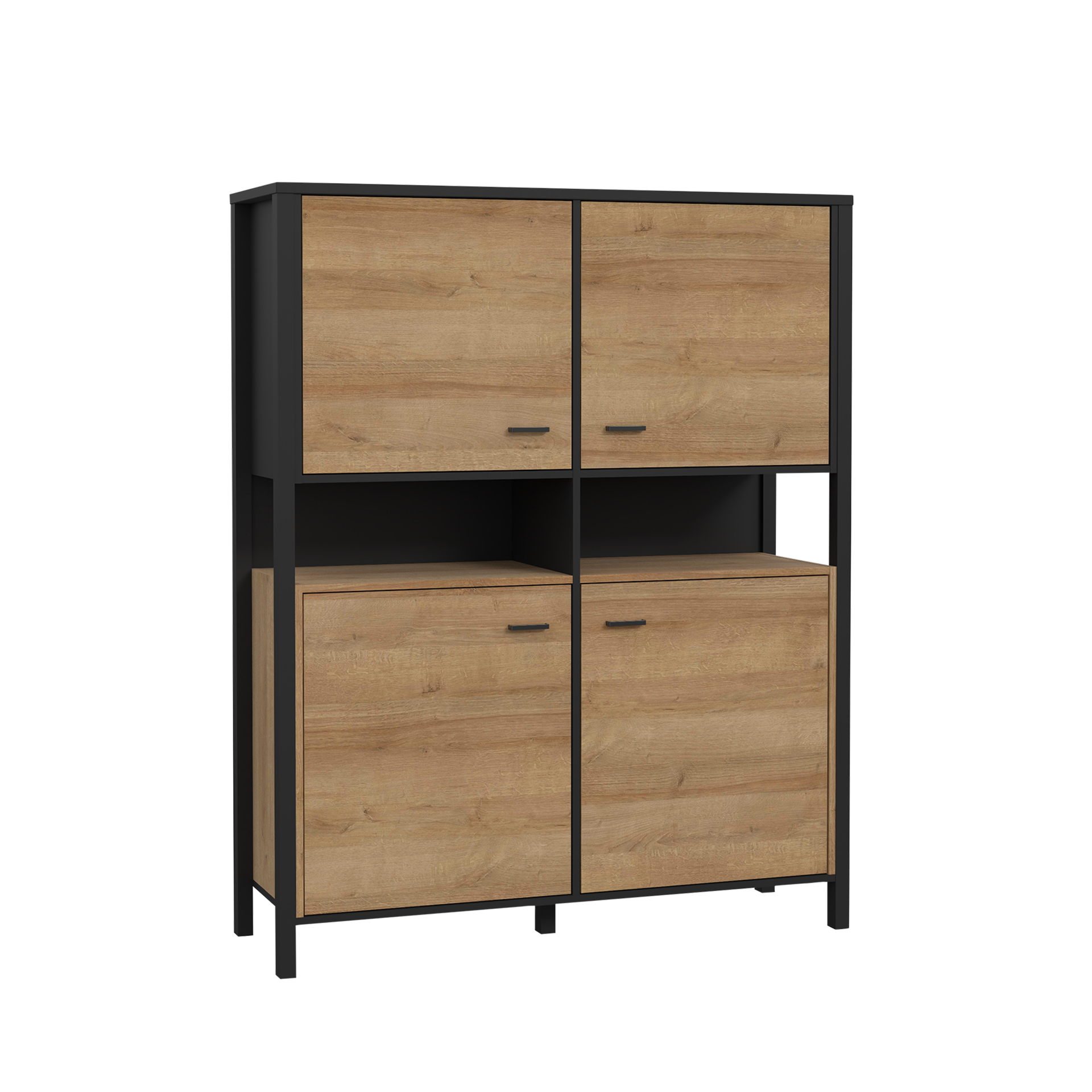 Highboard High Rock Eichefarben 40.2*121.3*152.3 Highboard High Rock Eichefarben 40.2*121.3*152.3