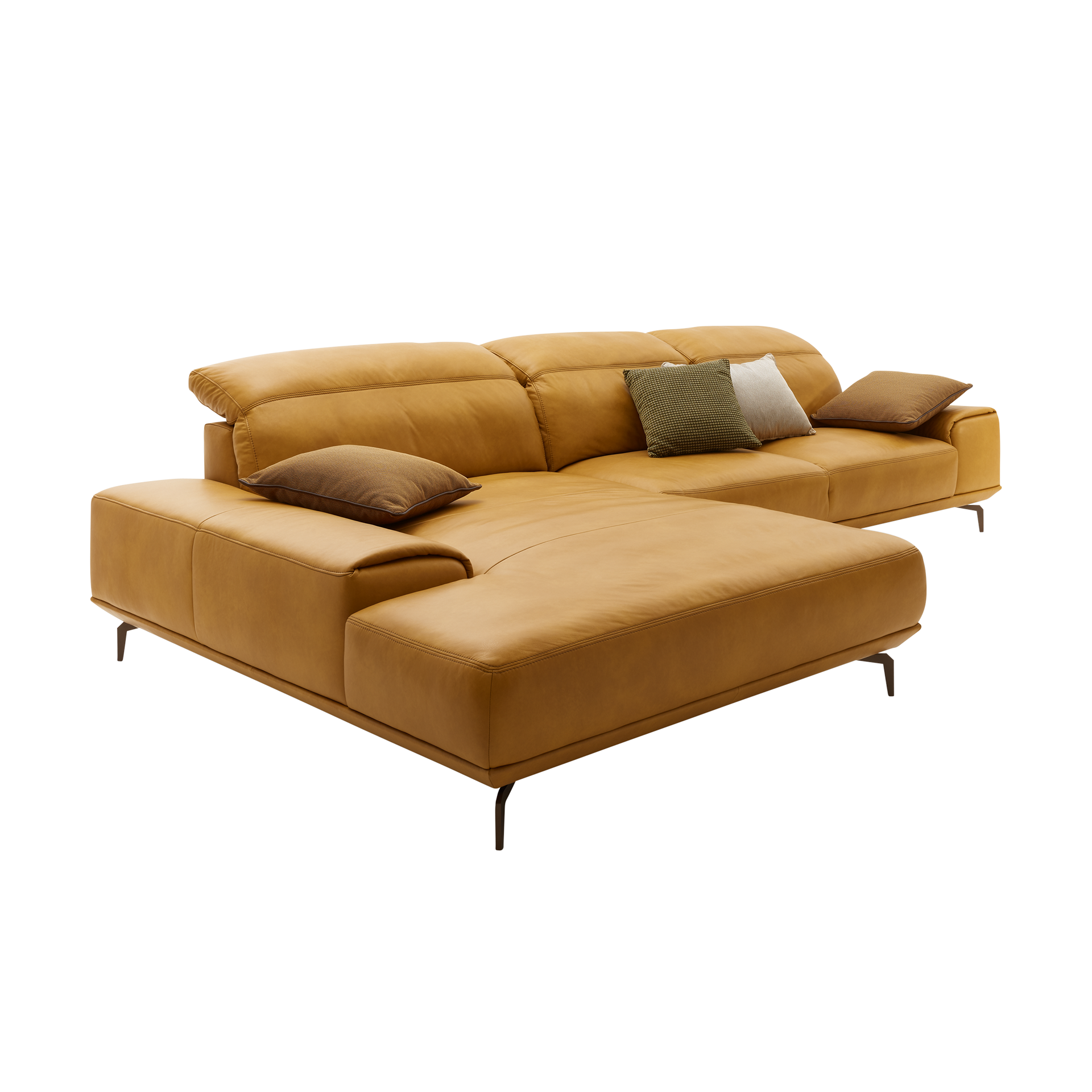 Musterring Ecksofa MR 2490 Braun Ottomane links Musterring Ecksofa MR 2490 Braun Ottomane links