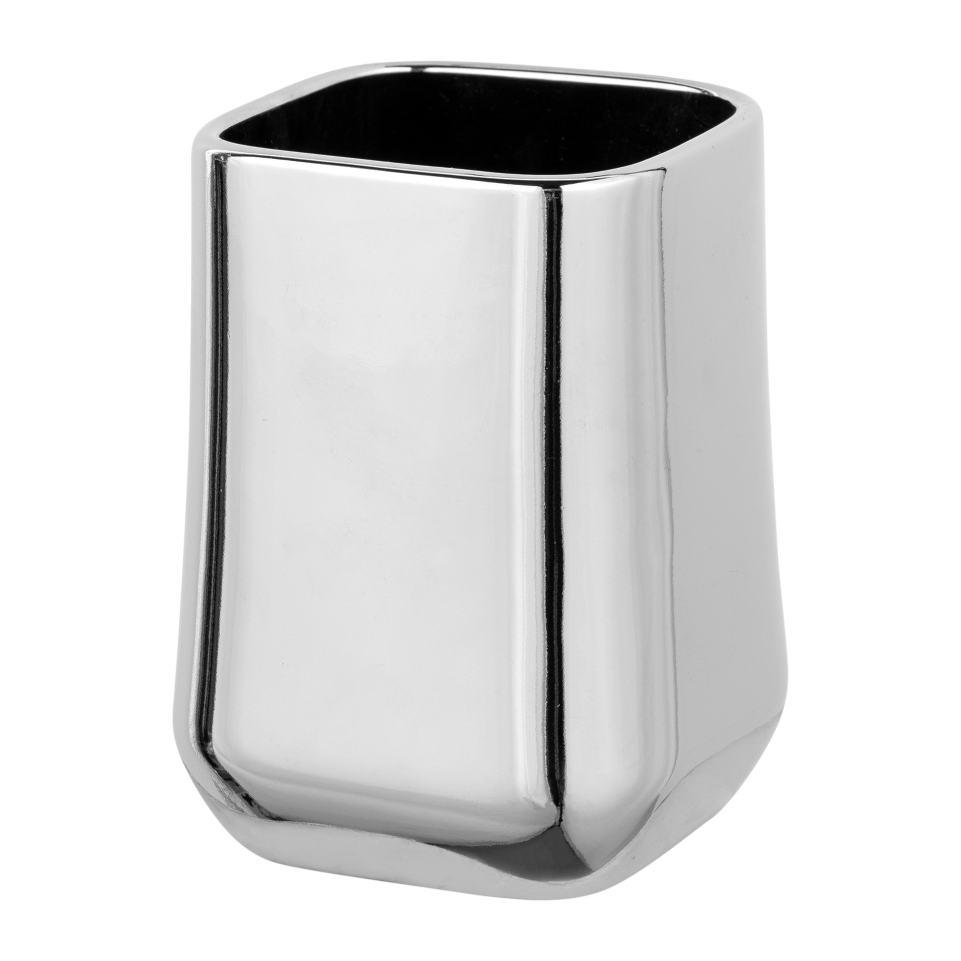 SCHÖNER WOHNEN-Kollektion Zahnputzbecher Adine Silber glänzend SCHÖNER WOHNEN-Kollektion Zahnputzbecher Adine Silber glänzend