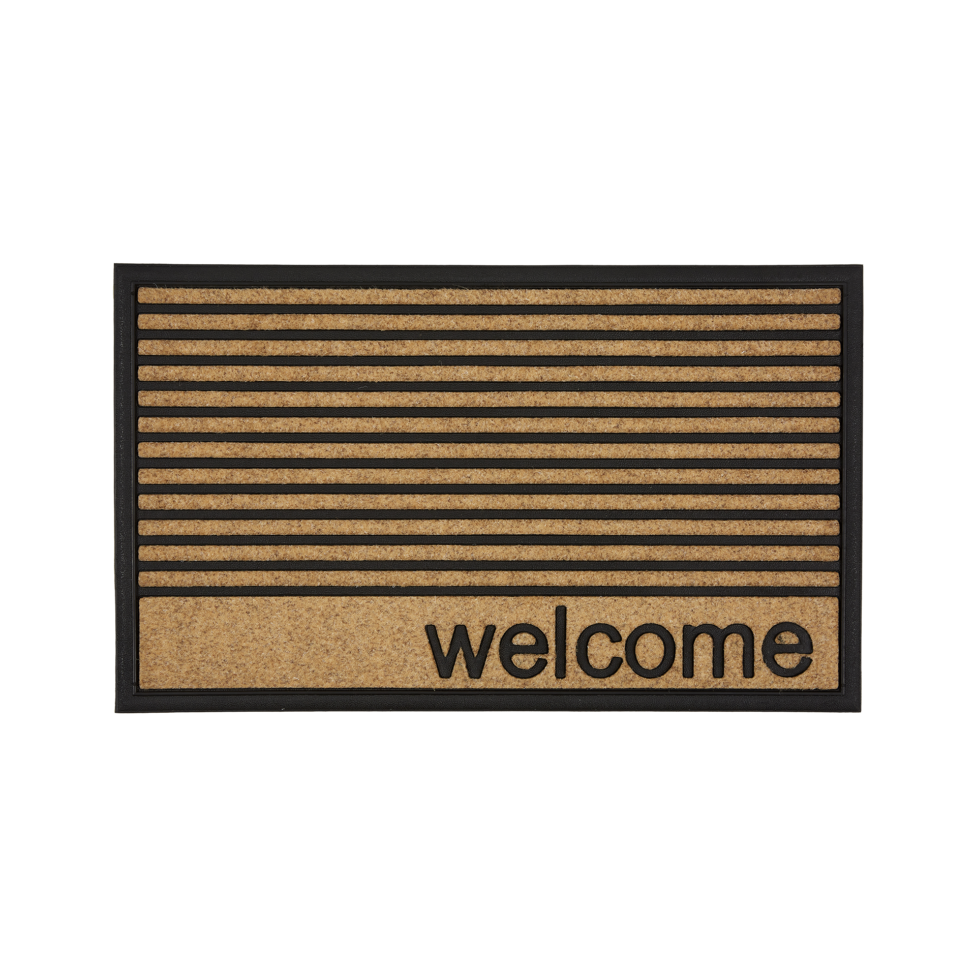 ASTRA Fußmatte Border Graphic 45x75 Welcome Streifen Natur ASTRA Fußmatte Border Graphic 45x75 Welcome Streifen Natur