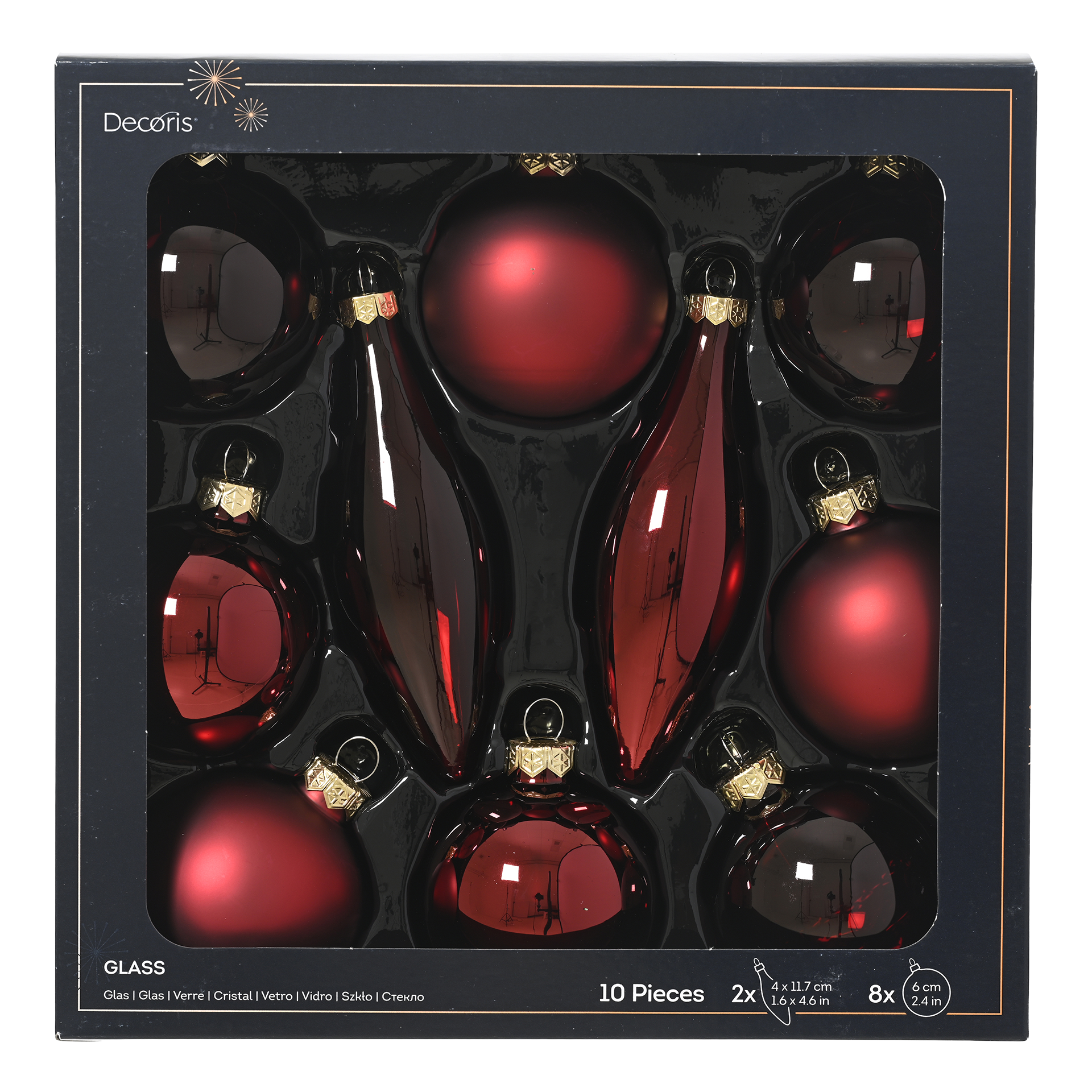 Weihnachtskugeln Berre Glamour ochsenblut Weihnachtskugeln Berre Glamour ochsenblut