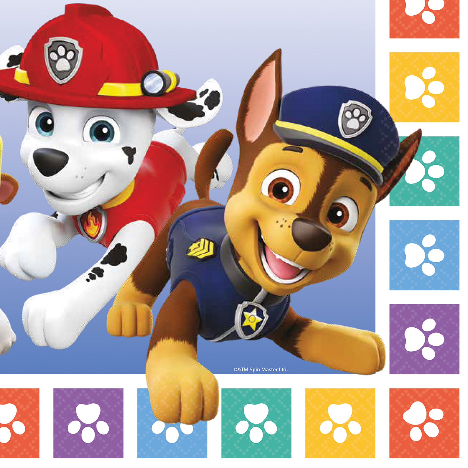 Serviette Paw Patrol Mehrfarbig