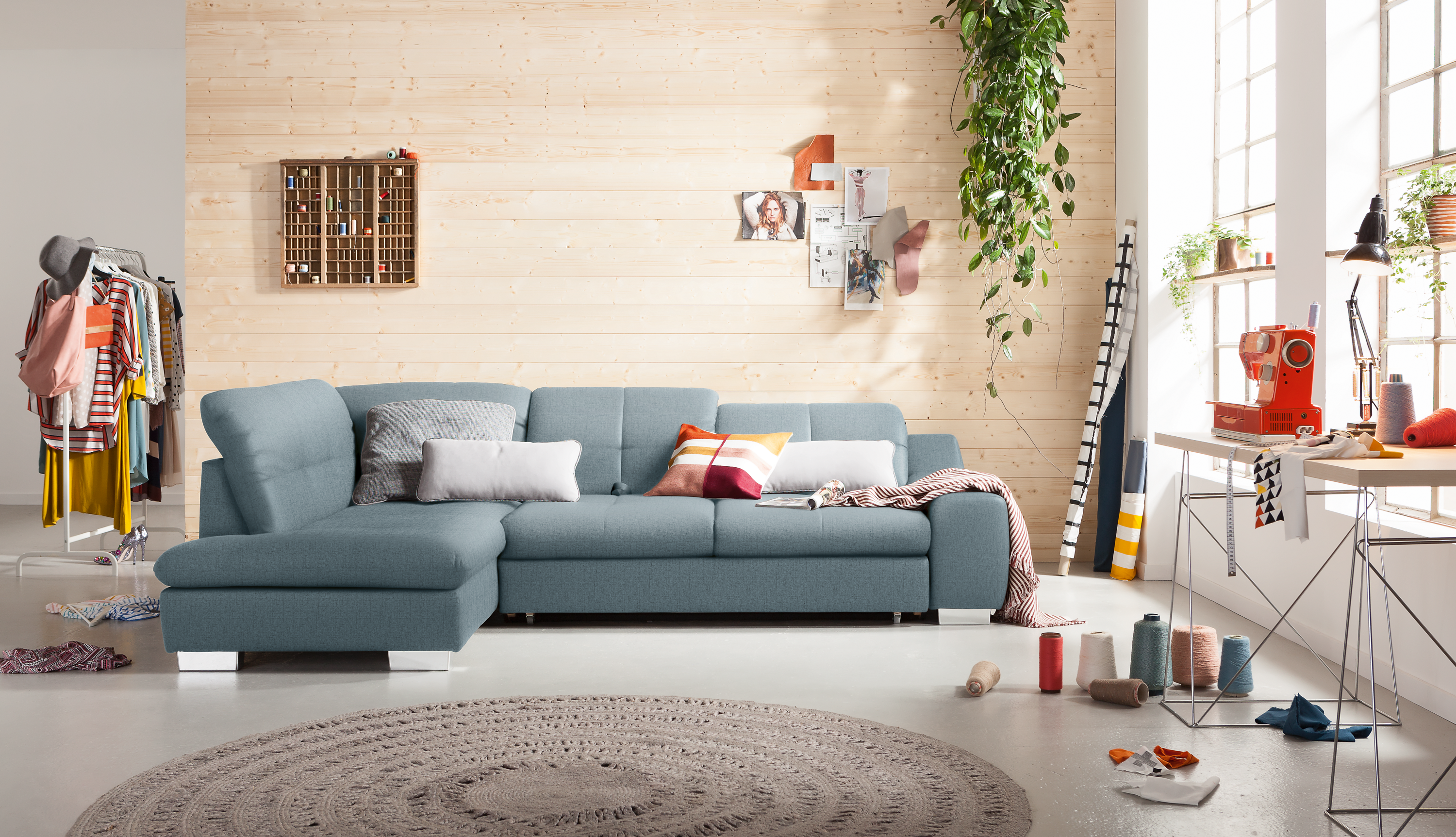 set one by Musterring Ecksofa SO 1200 Blau set one by Musterring Ecksofa SO 1200 Blau