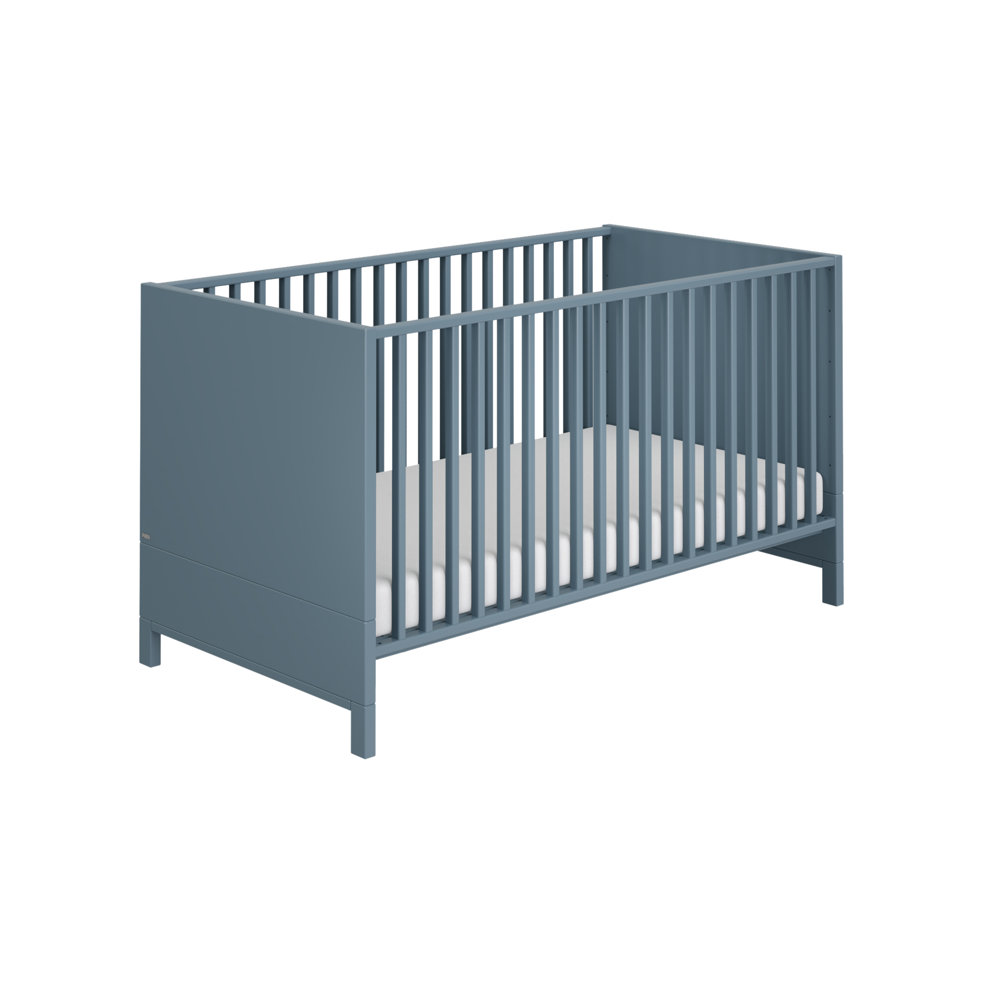 Paidi Babybett Olli 70x140 cm Gestell Mattblau Paidi Babybett Olli 70x140 cm Gestell Mattblau