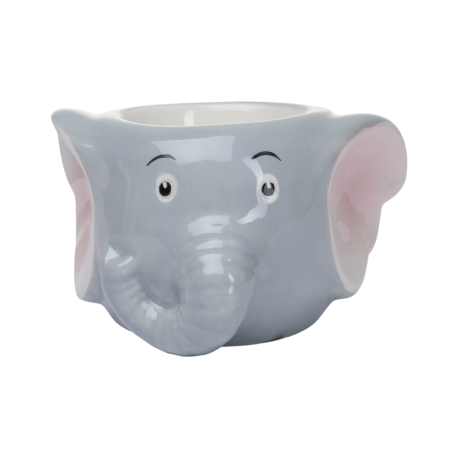 Eierbecher Tiere Grau-Rosa