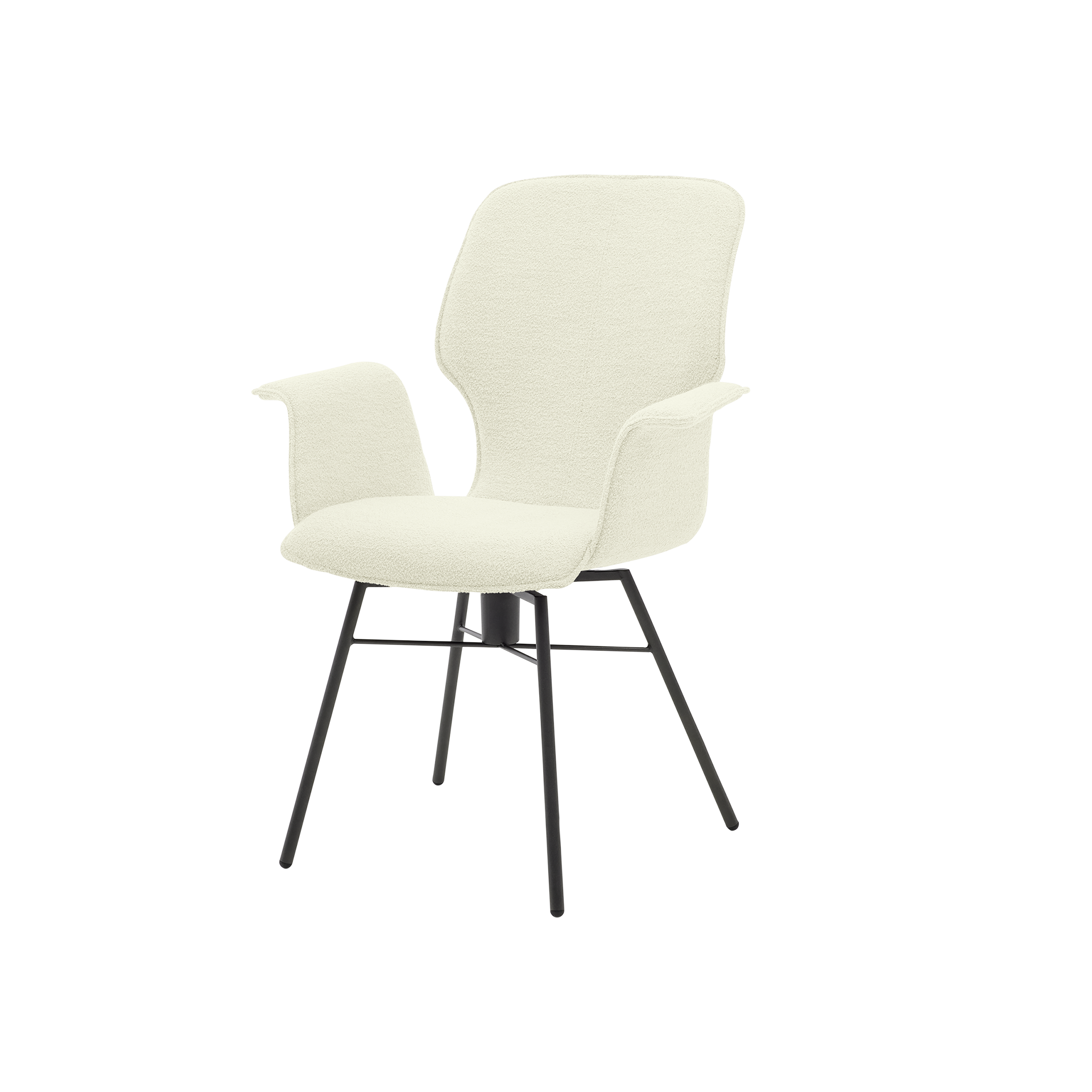 Musterring Armlehnstuhl Nevio Bezug Alpine ivory 101 Gestell Anthrazit Musterring Armlehnstuhl Nevio Bezug Alpine ivory 101 Gestell Anthrazit