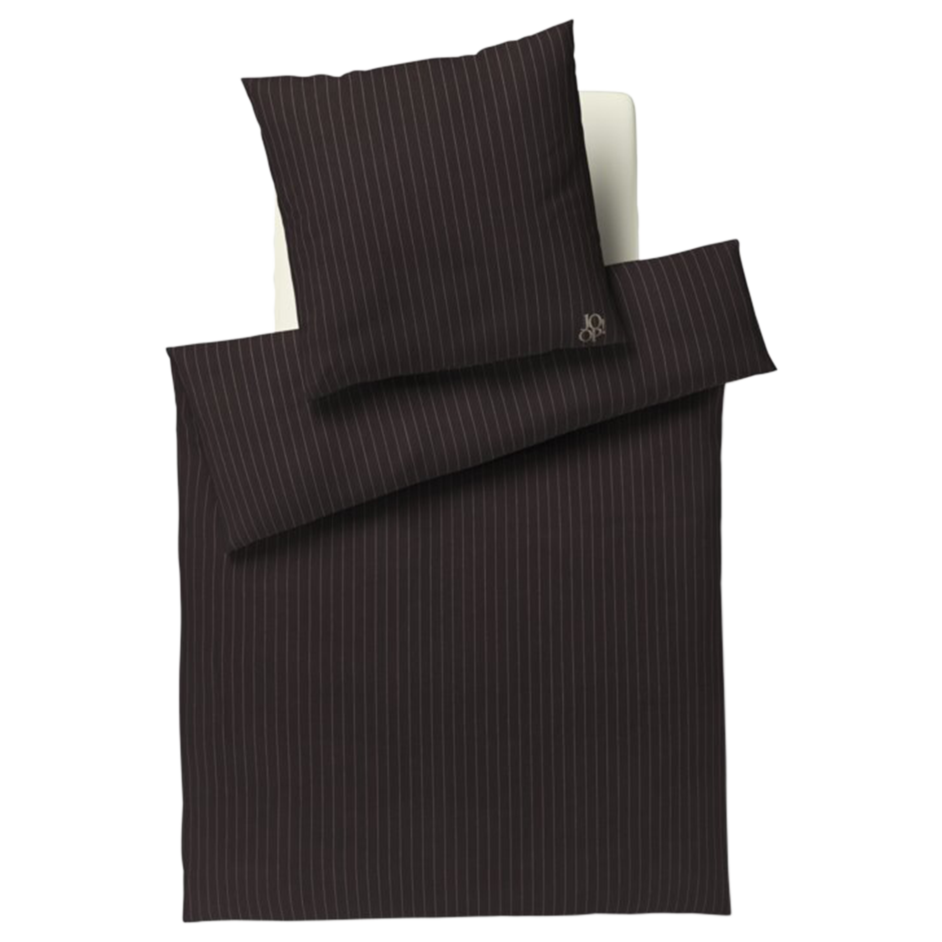 Flanell Bettwäsche Soft Stripes Mocca 135x200cm