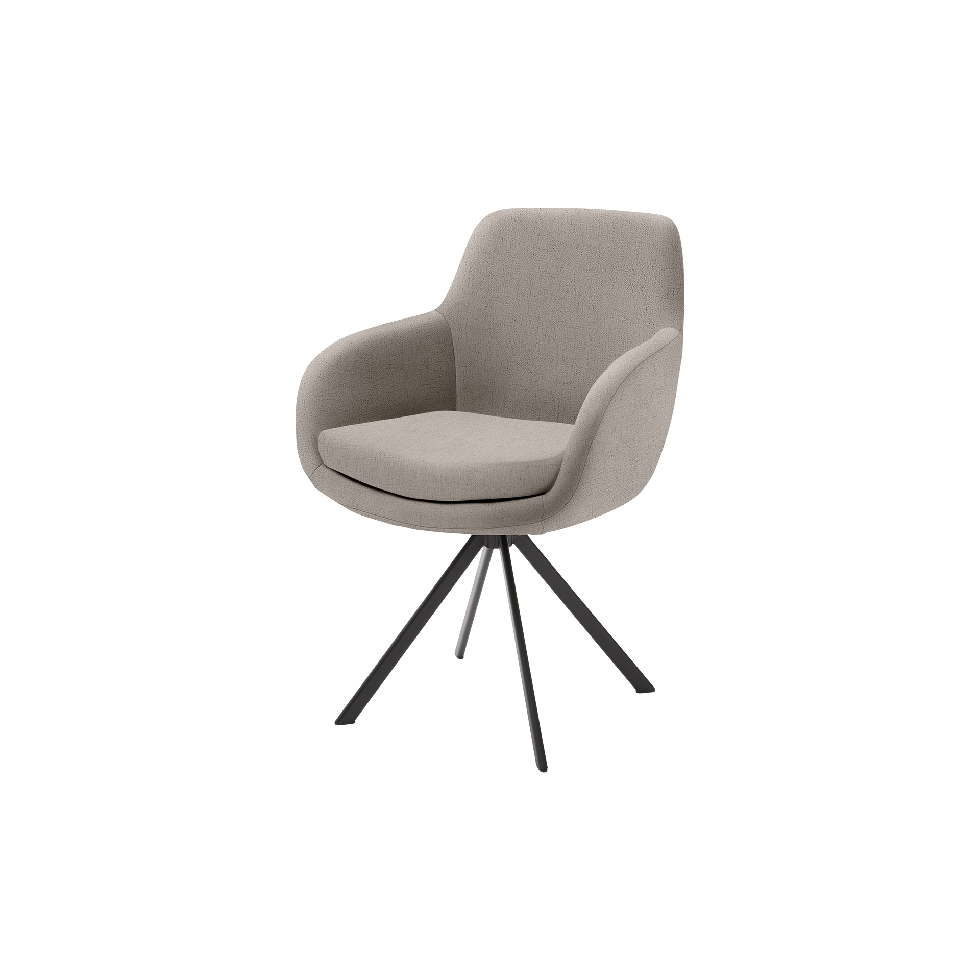 Musterring Armlehnstuhl Tavia Bezug Florida taupe Gestell Schwarz Musterring Armlehnstuhl Tavia Bezug Florida taupe Gestell Schwarz