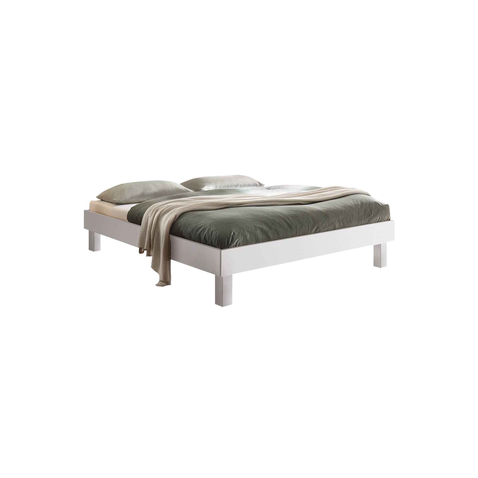 HASENA Bett Rapallo Gestell Weiß lackiert 140x200 cm