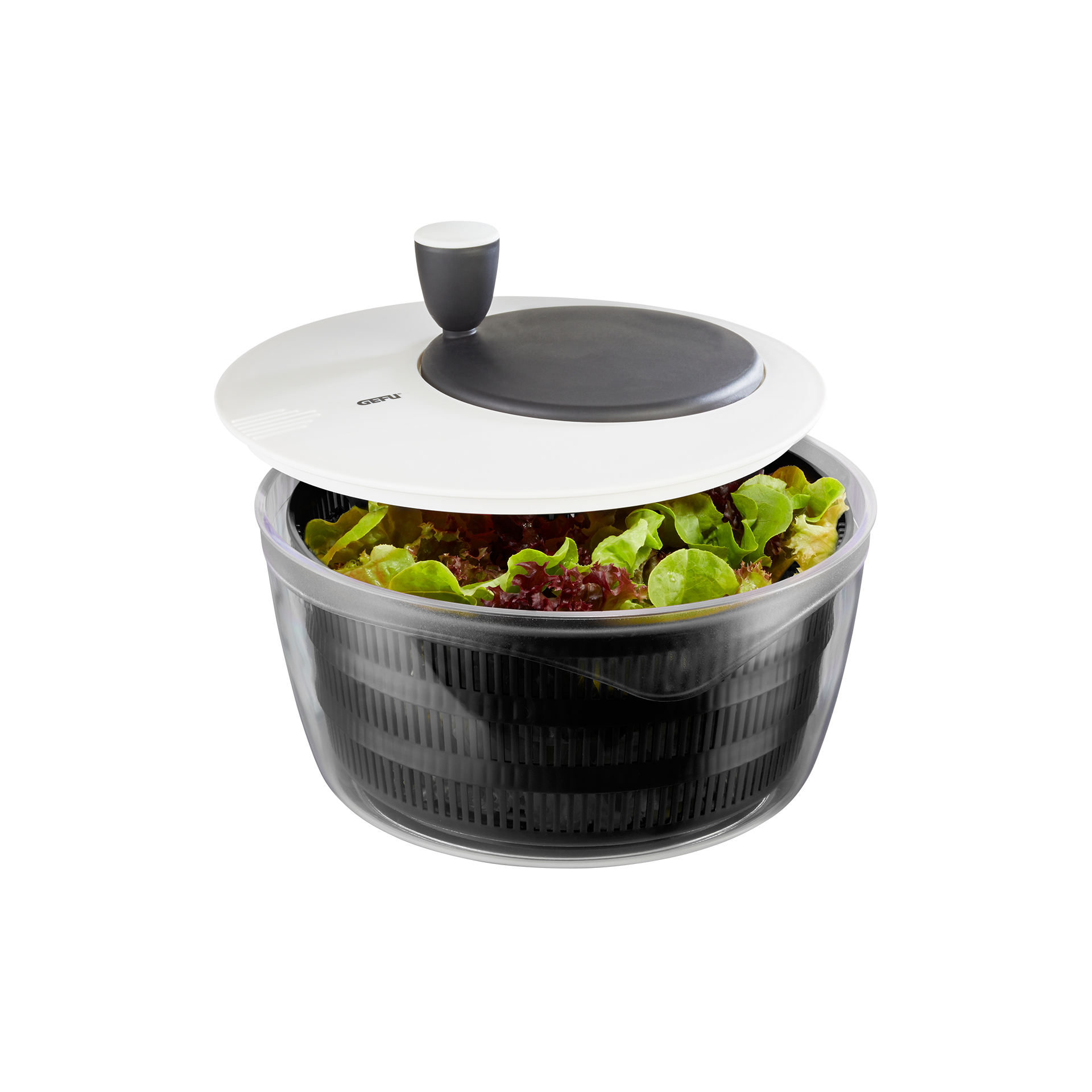 Gefu Salatschleuder Rotare Schwarz-Silber Gefu Salatschleuder Rotare Schwarz-Silber