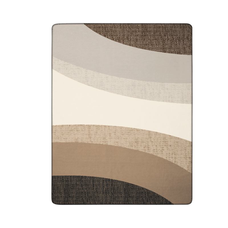 Biederlack Decke Conture Grau Braun 150x200cm