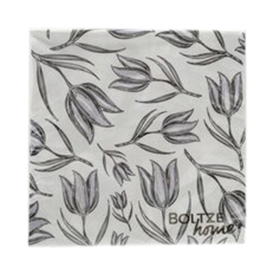 Serviette Carina Schwarz-Weiß Serviette Carina Schwarz-Weiß