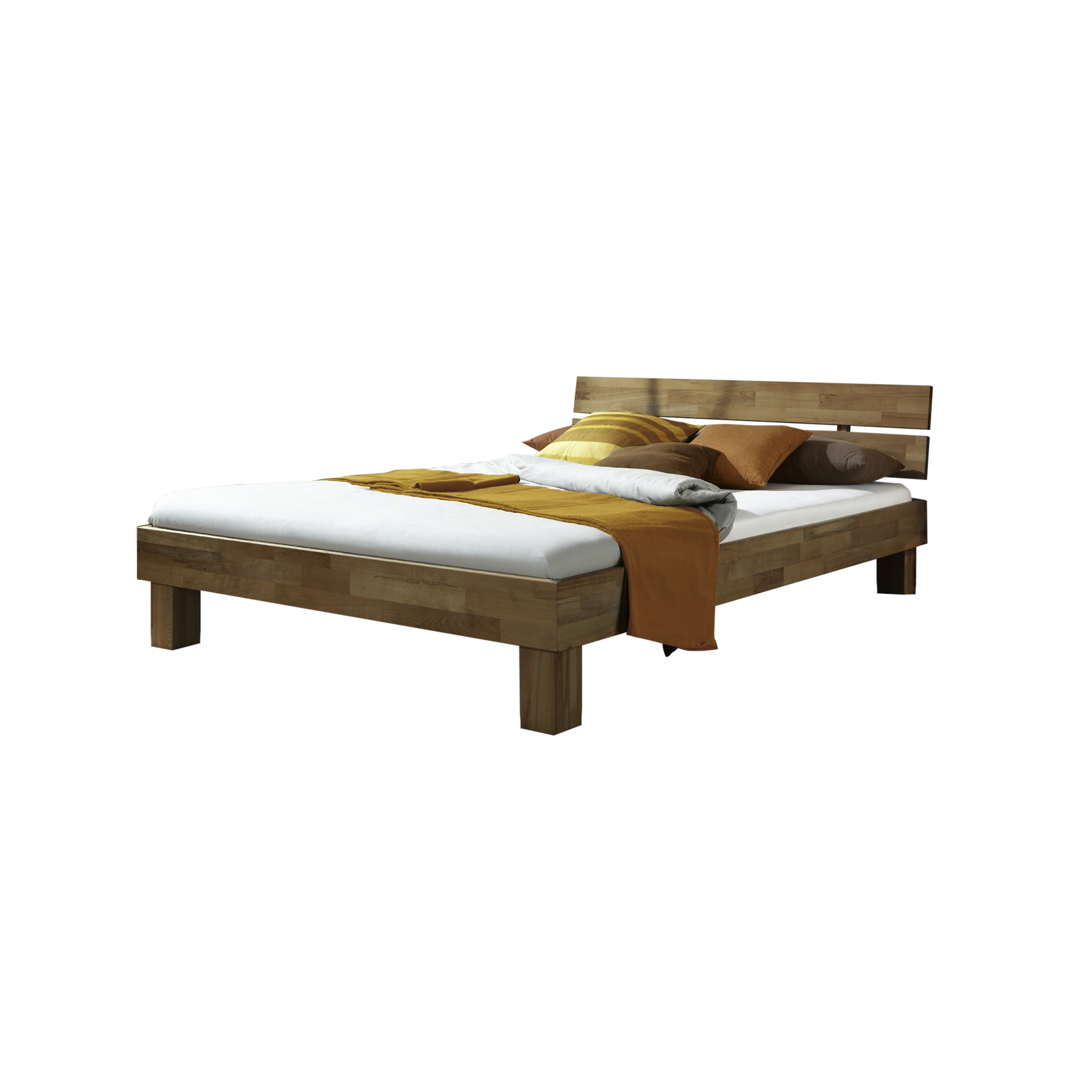 Bett Erasmo Wildeiche massiv 140x200 cm