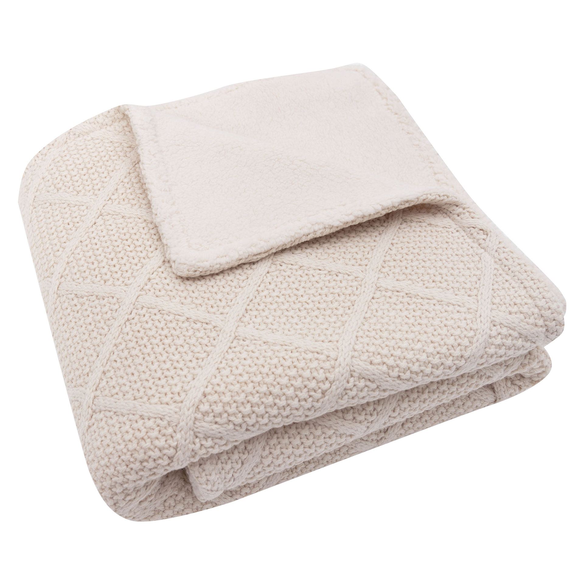 Decke Oatmeal/Teddy Fleece 75x100cm Sand Decke Oatmeal/Teddy Fleece 75x100cm Sand