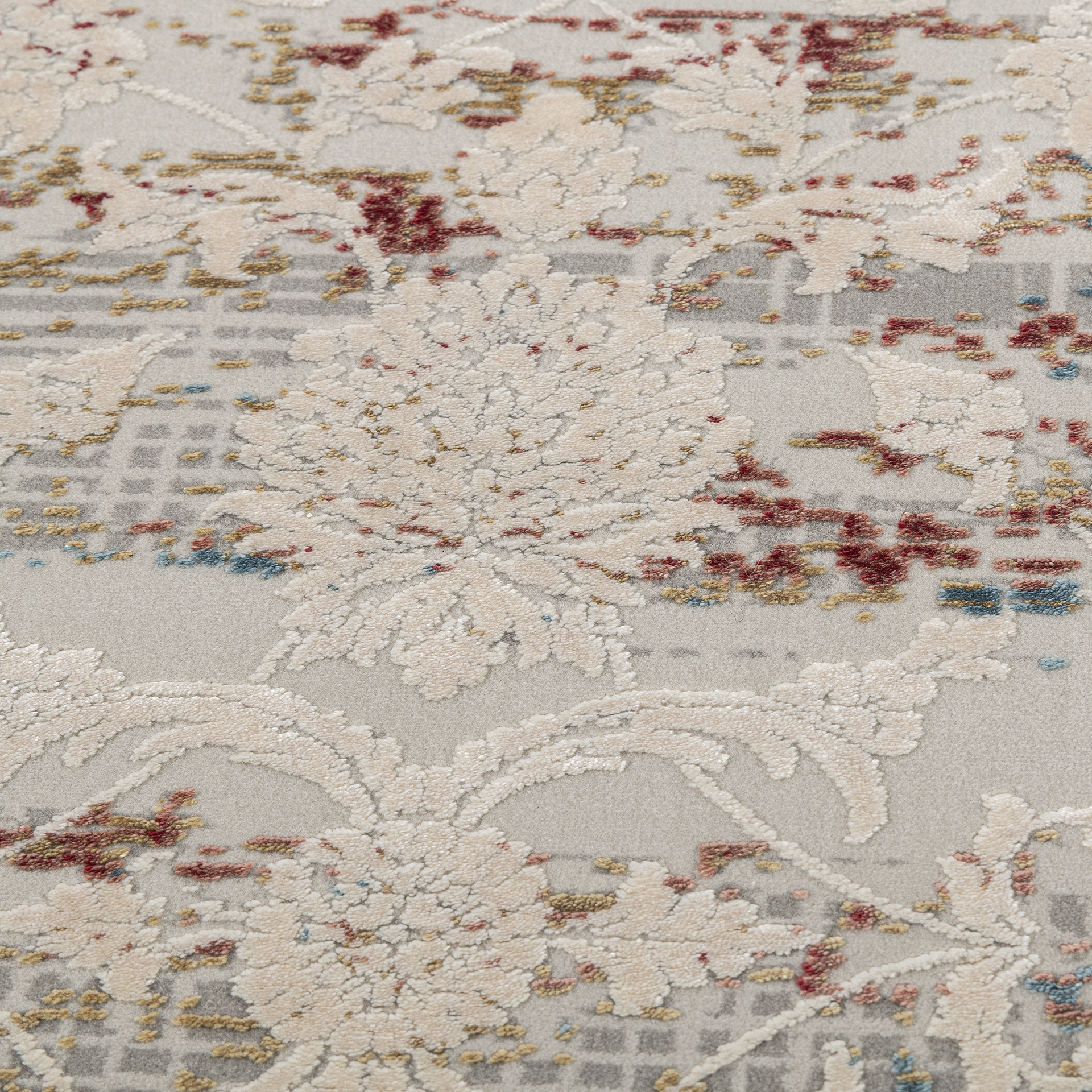 Teppich Atlantis 240x240cm gelb grau Teppich Atlantis 240x240cm gelb grau