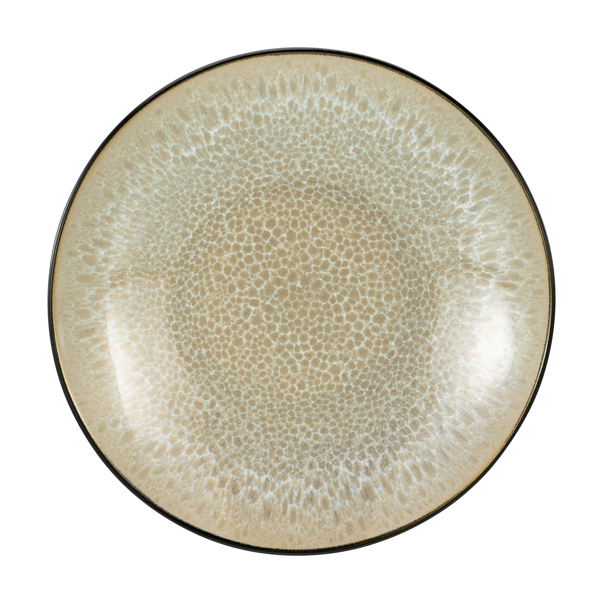 Frühstücksteller Malmö beige schwarz