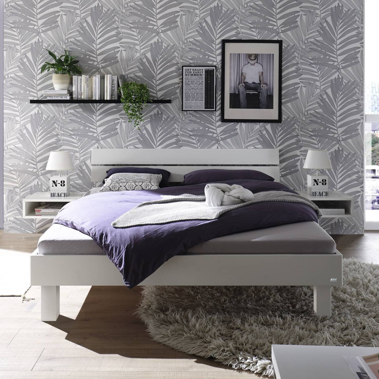 HASENA Bett Prato Gestell Weiß lackiert 180x200 cm HASENA Bett Prato Gestell Weiß lackiert 180x200 cm