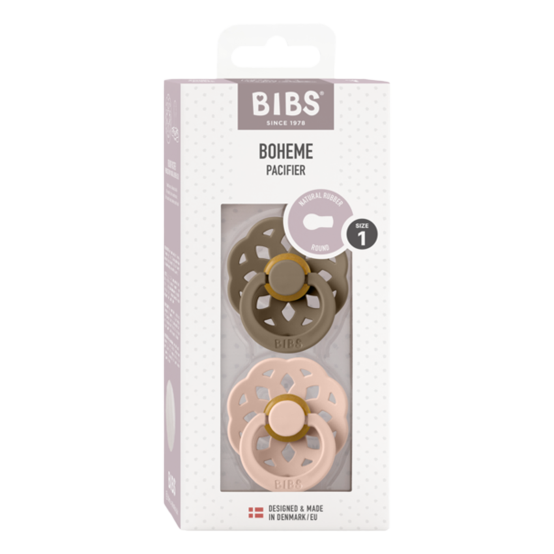 Schnuller BIBS Boheme Dark Oak & Blush Schnuller BIBS Boheme Dark Oak & Blush