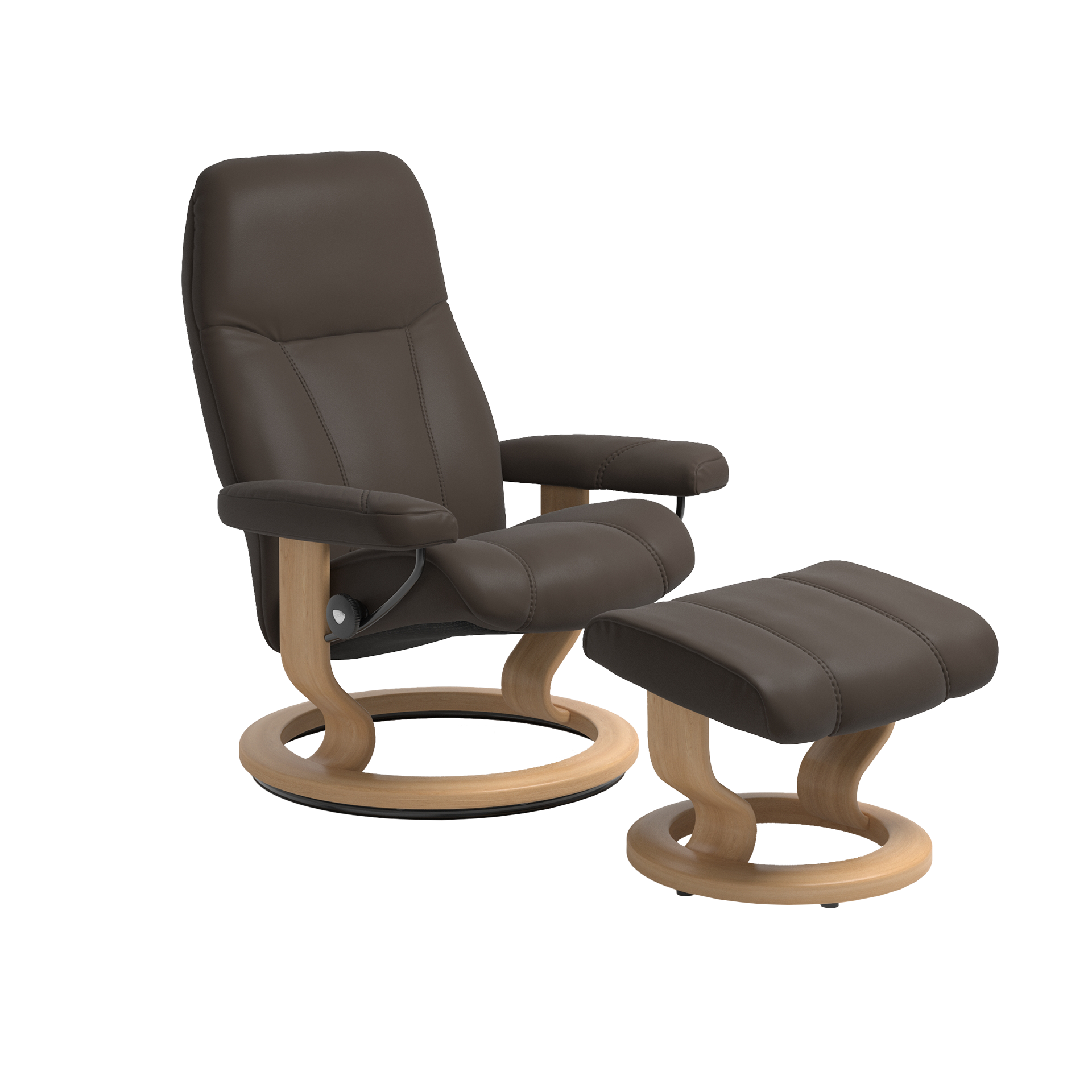 Stressless Relaxsessel mit Hocker Consul M Batick Brown Stressless Relaxsessel mit Hocker Consul M Batick Brown