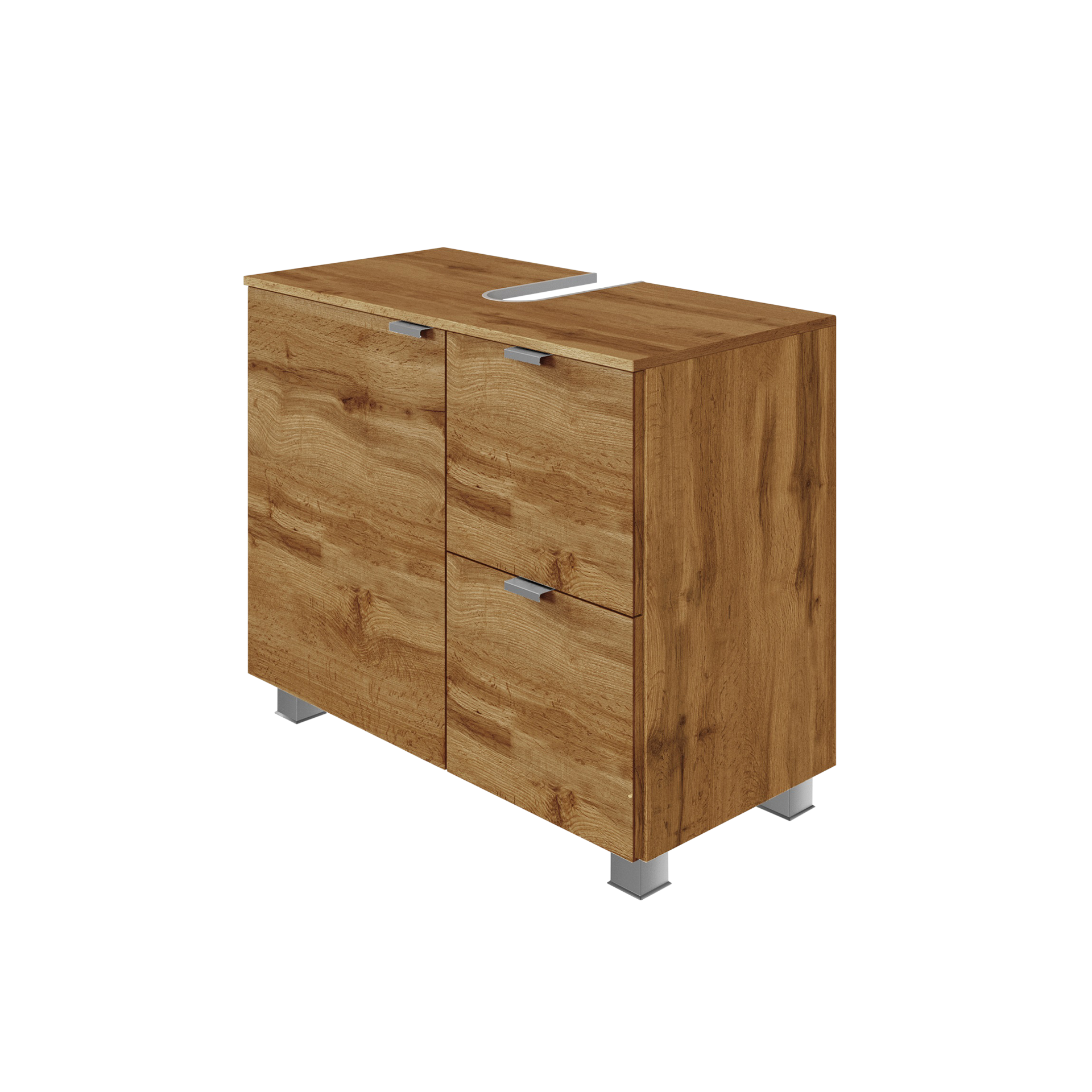 Waschbeckenunterschrank Trio Eichefarben 35*70*54