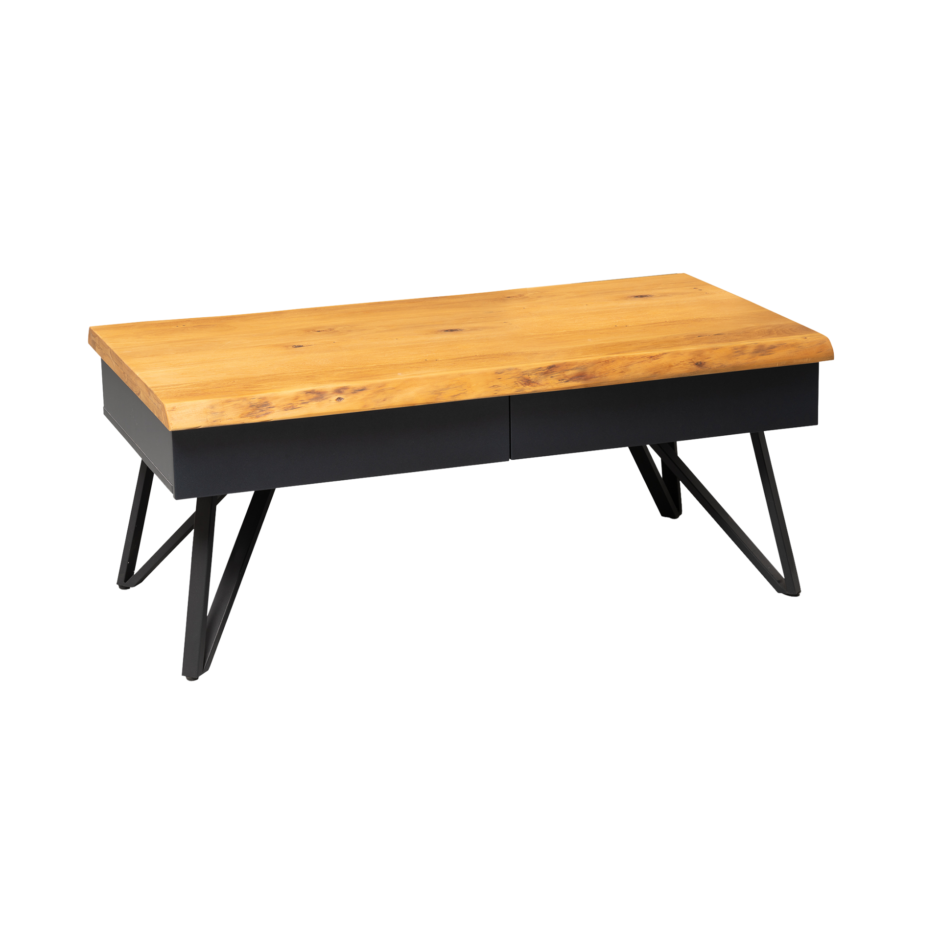 Couchtisch Duresa Tischplatte Wildeiche massiv Gestell Schwarz Korpus Anthrazit 60*110*45 Couchtisch Duresa Tischplatte Wildeiche massiv Gestell Schwarz Korpus Anthrazit 60*110*45