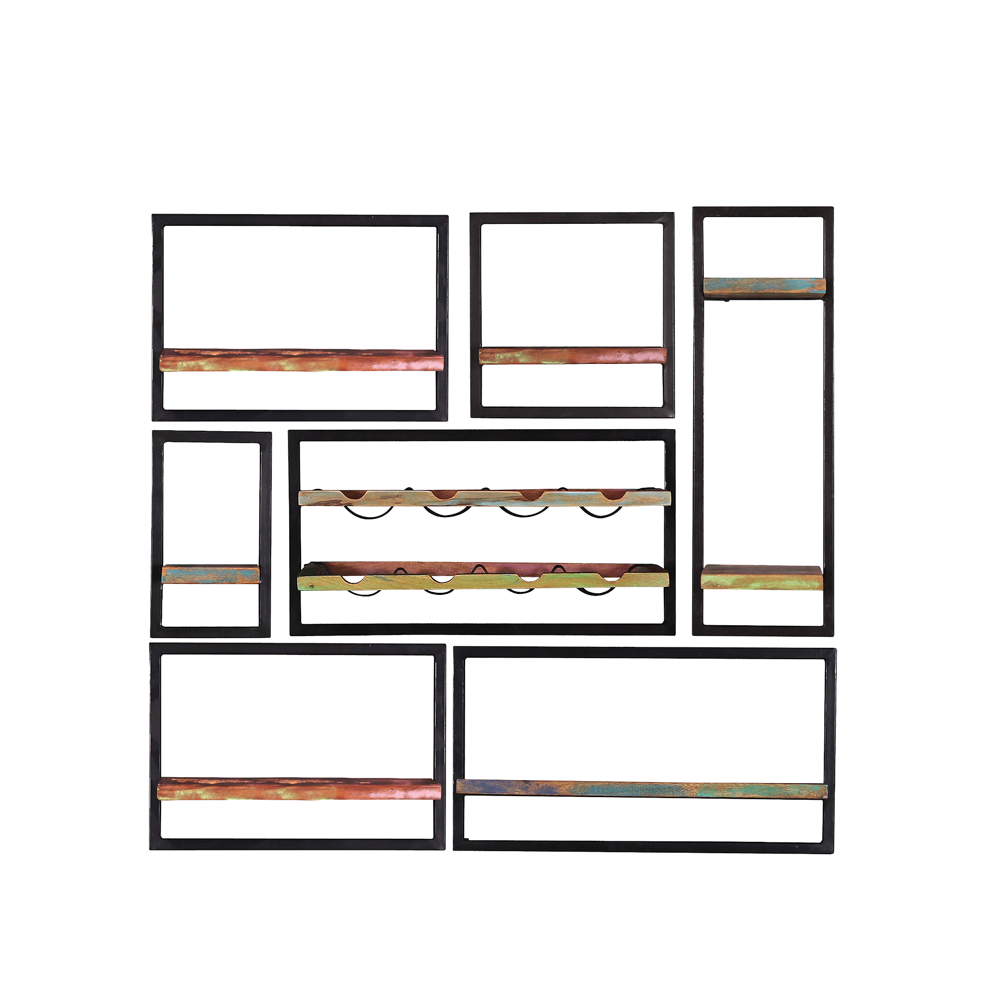 Wandregal Riverboat Mehrfarbig 120*25*110 Wandregal Riverboat Mehrfarbig 120*25*110