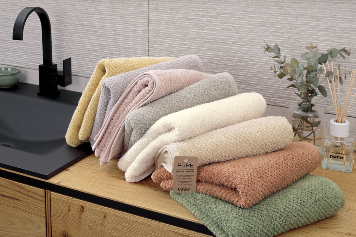 Cawö Handtuch Pure Beige 50x100cm Cawö Handtuch Pure Beige 50x100cm