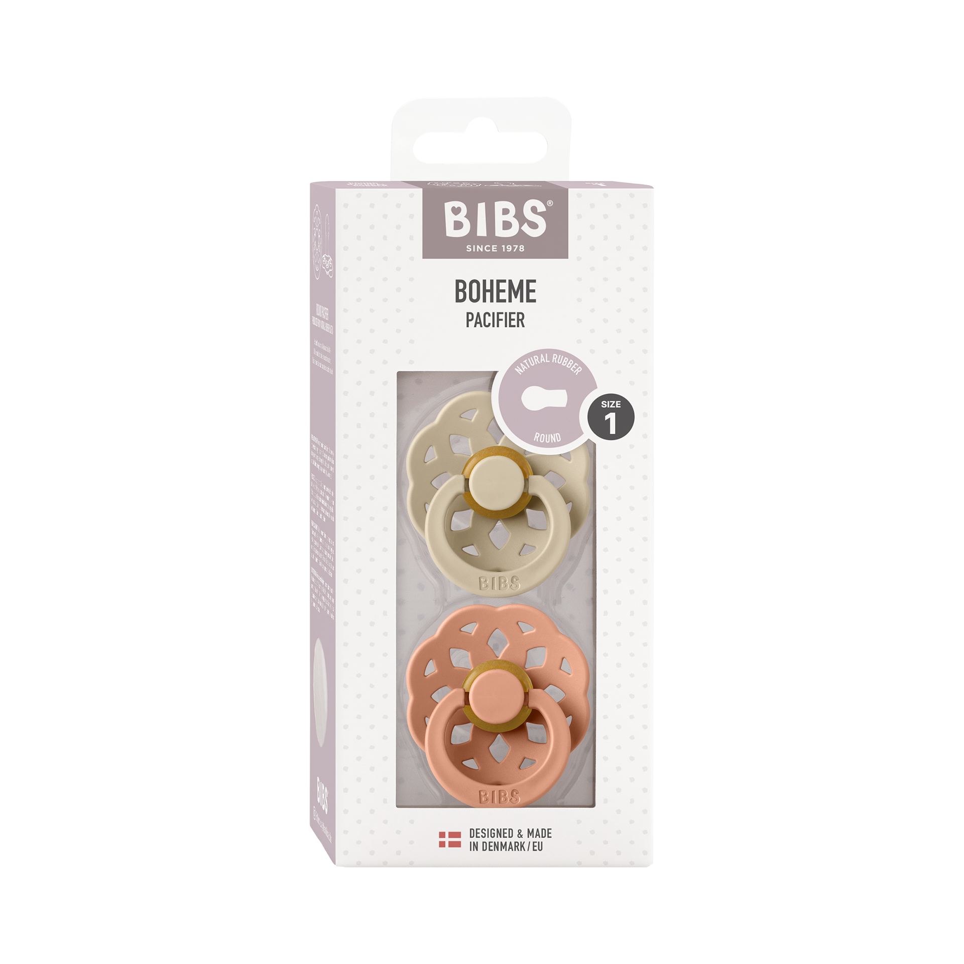 Schnuller BIBS Boheme 1 Vanilla & Peach