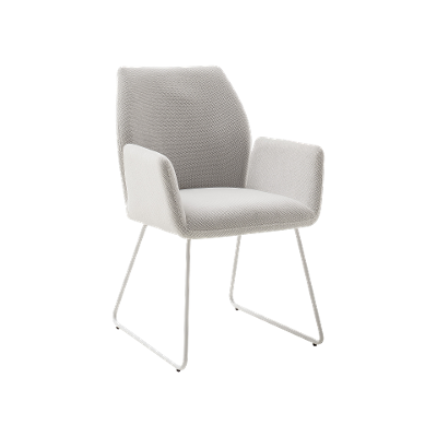 Stuhl Bella Gestell Weiß matt lackiert Bezug Creme Stuhl Bella Gestell Weiß matt lackiert Bezug Creme