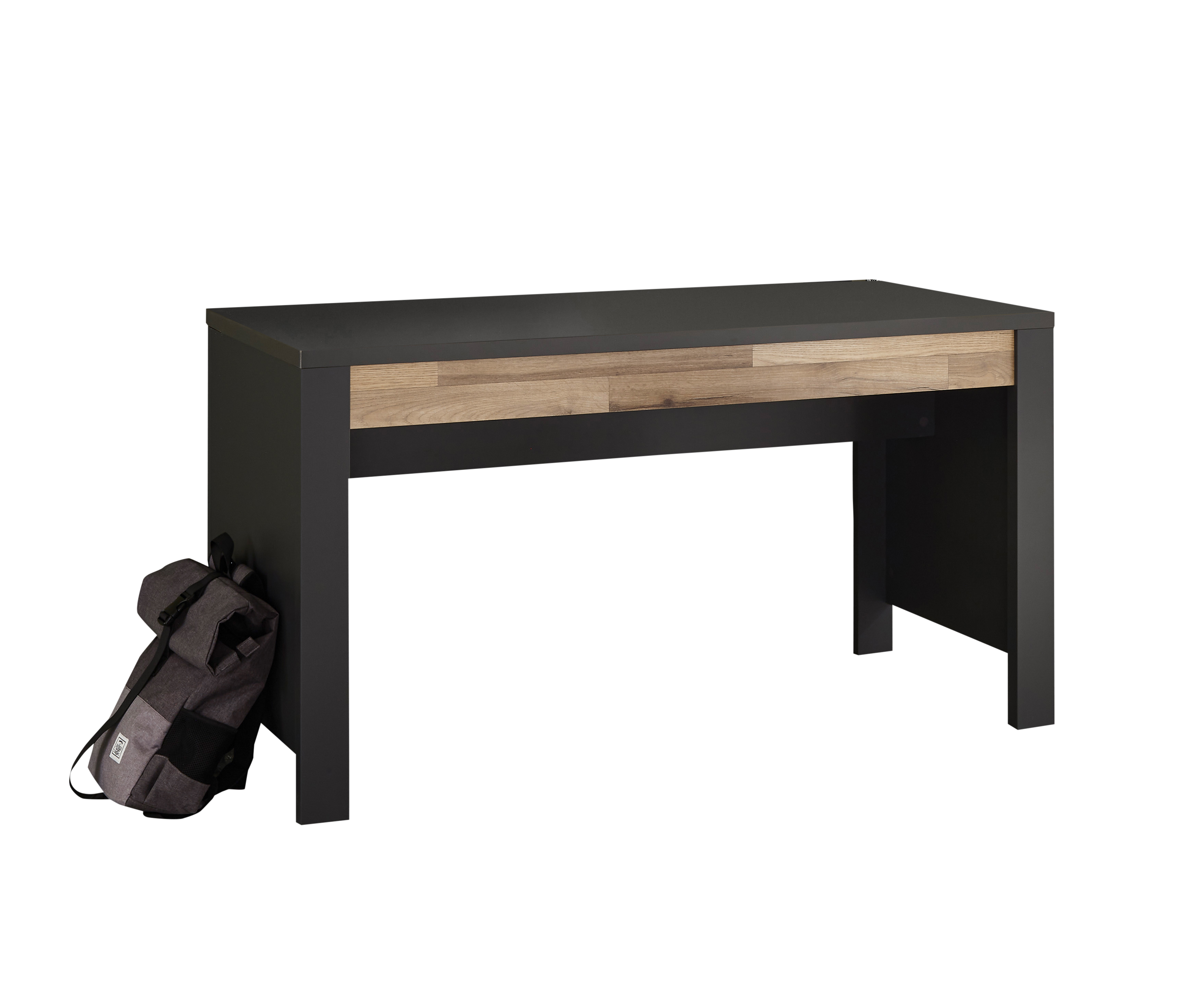 Coolfurn Schreibtisch Detroit Absetzung Dekor Montana Oak Gestell Dekor Graphit Coolfurn Schreibtisch Detroit Absetzung Dekor Montana Oak Gestell Dekor Graphit