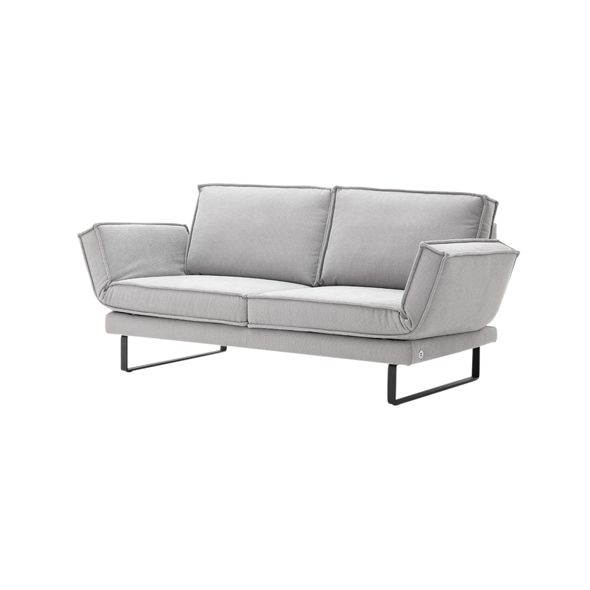 Raumfreunde Sofa 2,5-Sitzer My Bezug Silver Fuß Schwarz Raumfreunde Sofa 2,5-Sitzer My Bezug Silver Fuß Schwarz