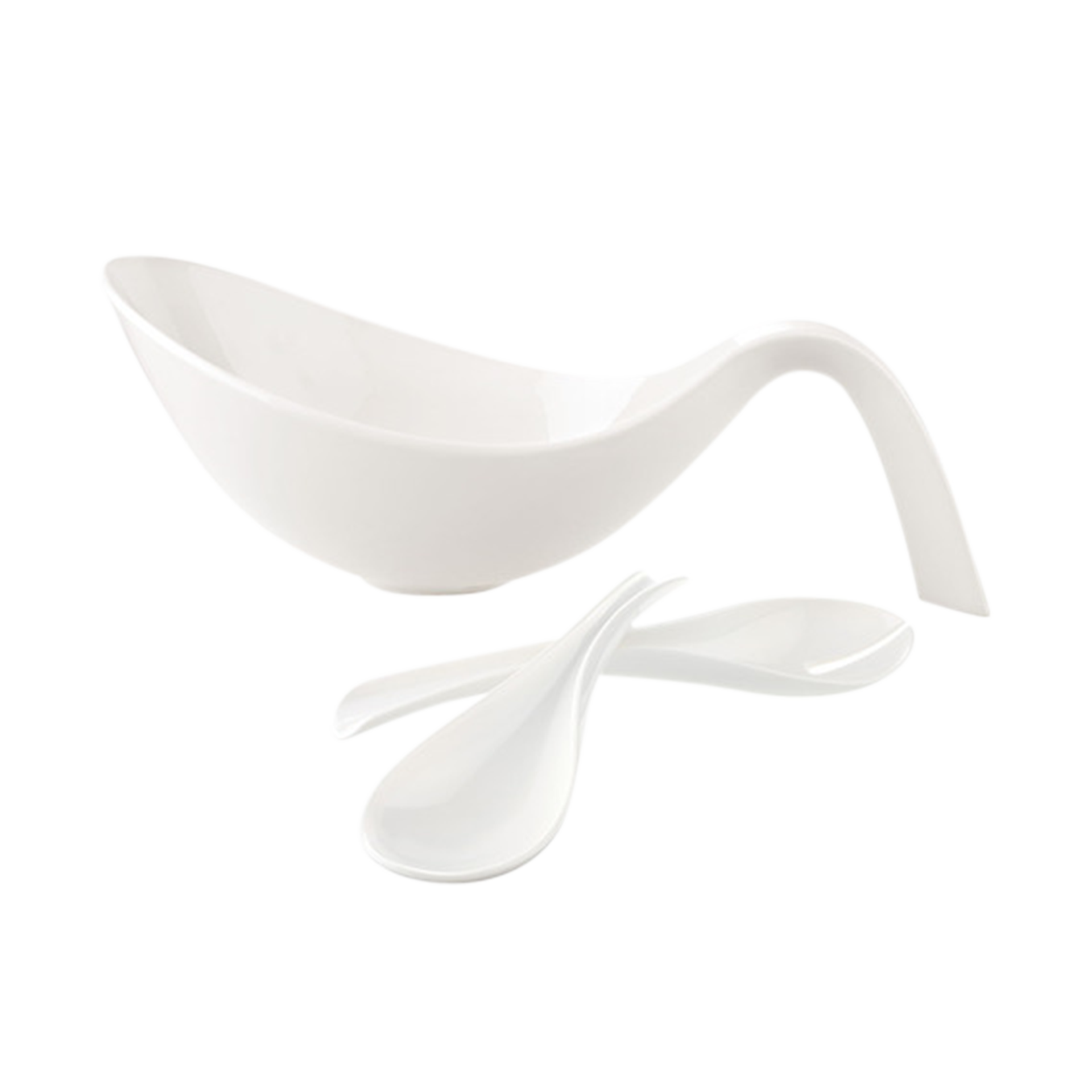 Schale Flow 3-teilig Weiß Schale Flow 3-teilig Weiß