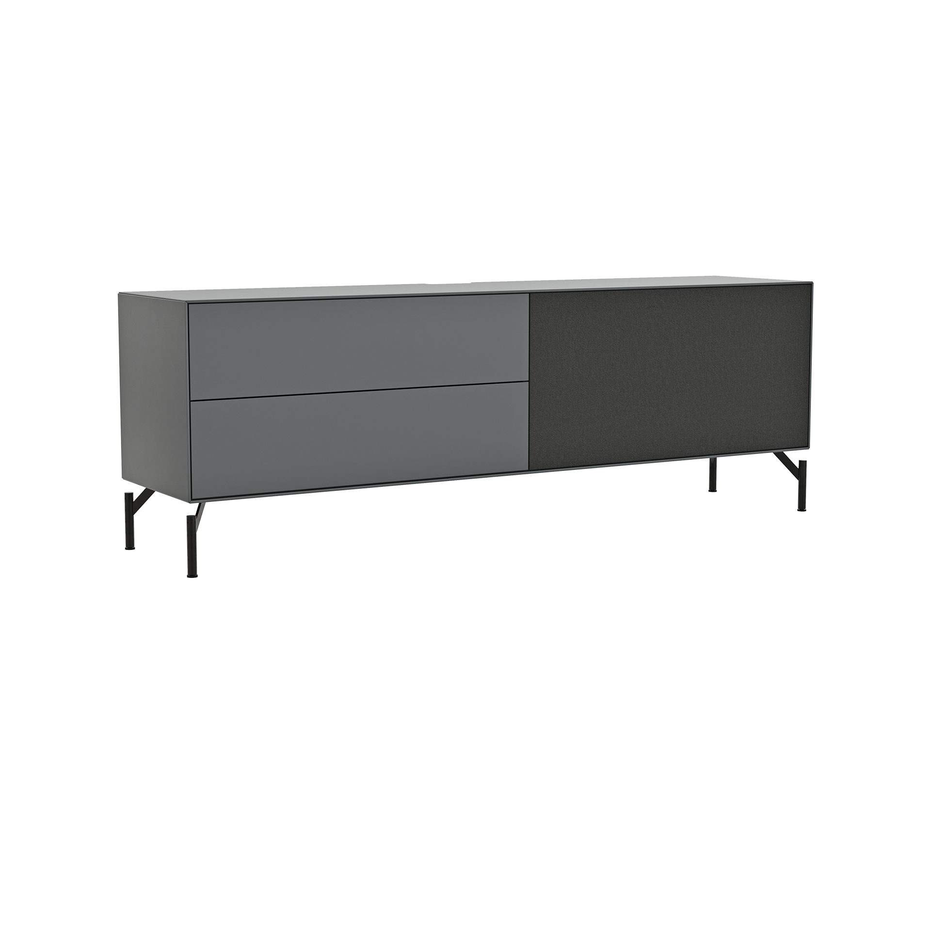 Raumfreunde Lowboard Edge Schwarz
