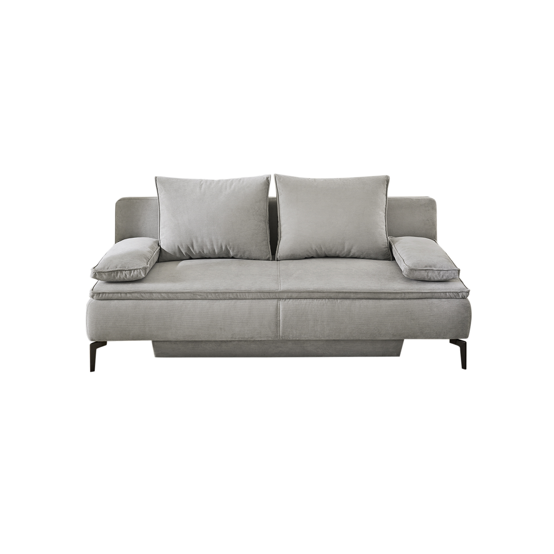 Schlafsofa John Feincord mittelgrau