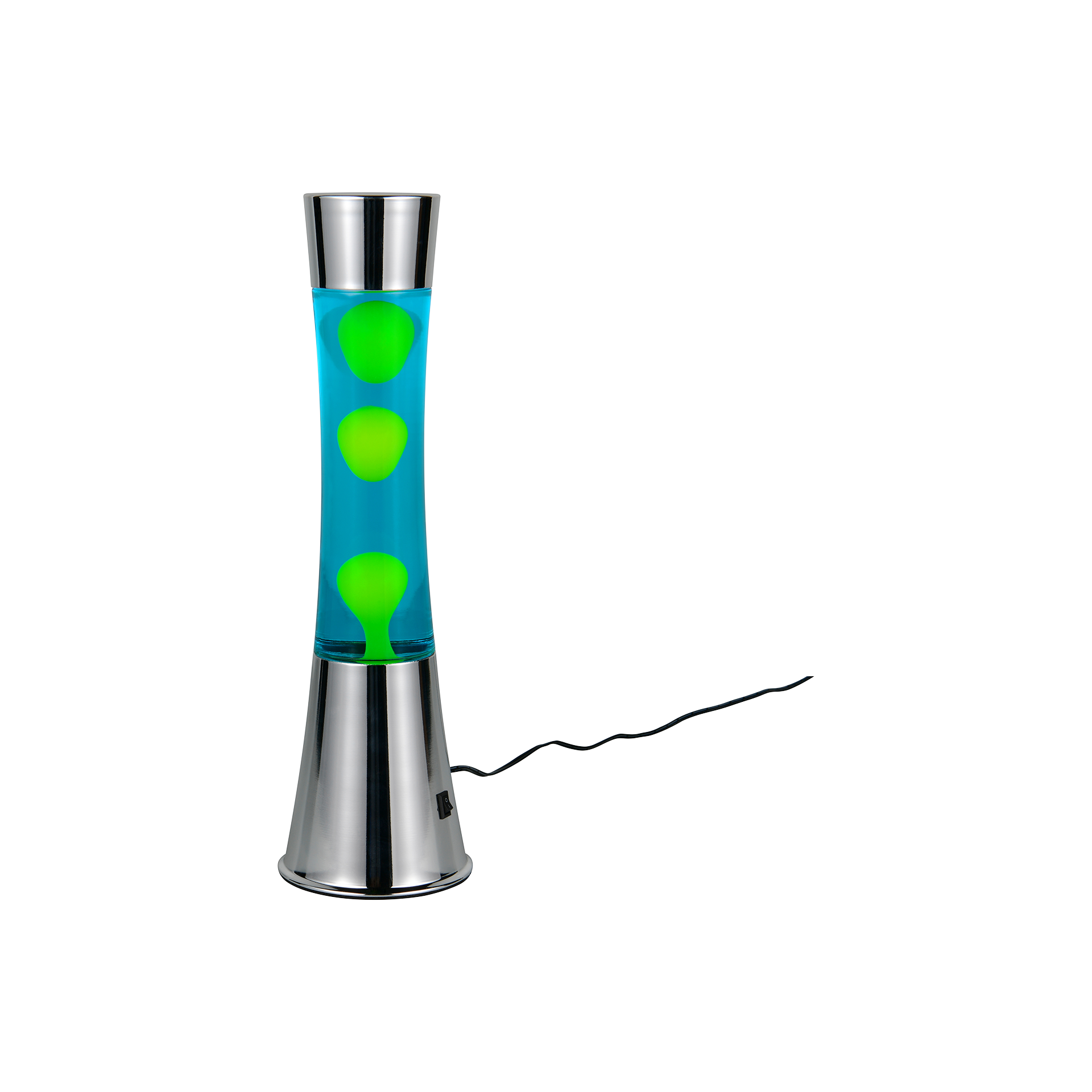 Lavaleuchte Etna Silber-Grün