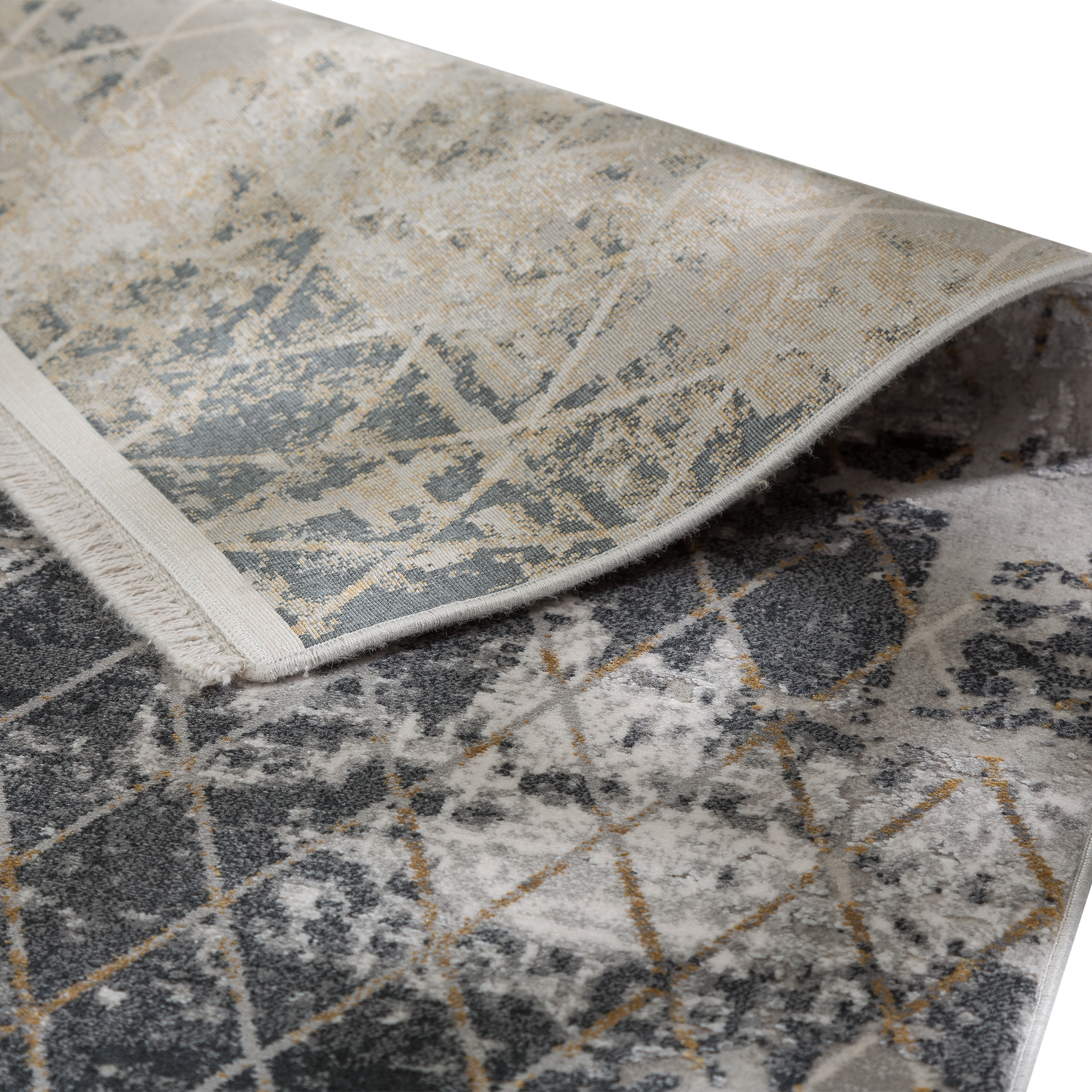 SCHÖNER WOHNEN-Kollektion Teppich Vision 160x230cm Rauten Anthrazit SCHÖNER WOHNEN-Kollektion Teppich Vision 160x230cm Rauten Anthrazit