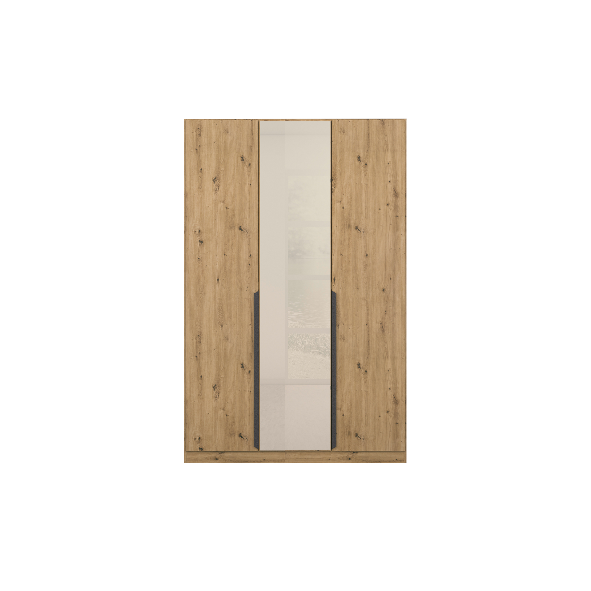 Drehtürenschrank ROMAN SPIN; 3-türig Eichefarben 52*136*210 Drehtürenschrank ROMAN SPIN; 3-türig Eichefarben 52*136*210