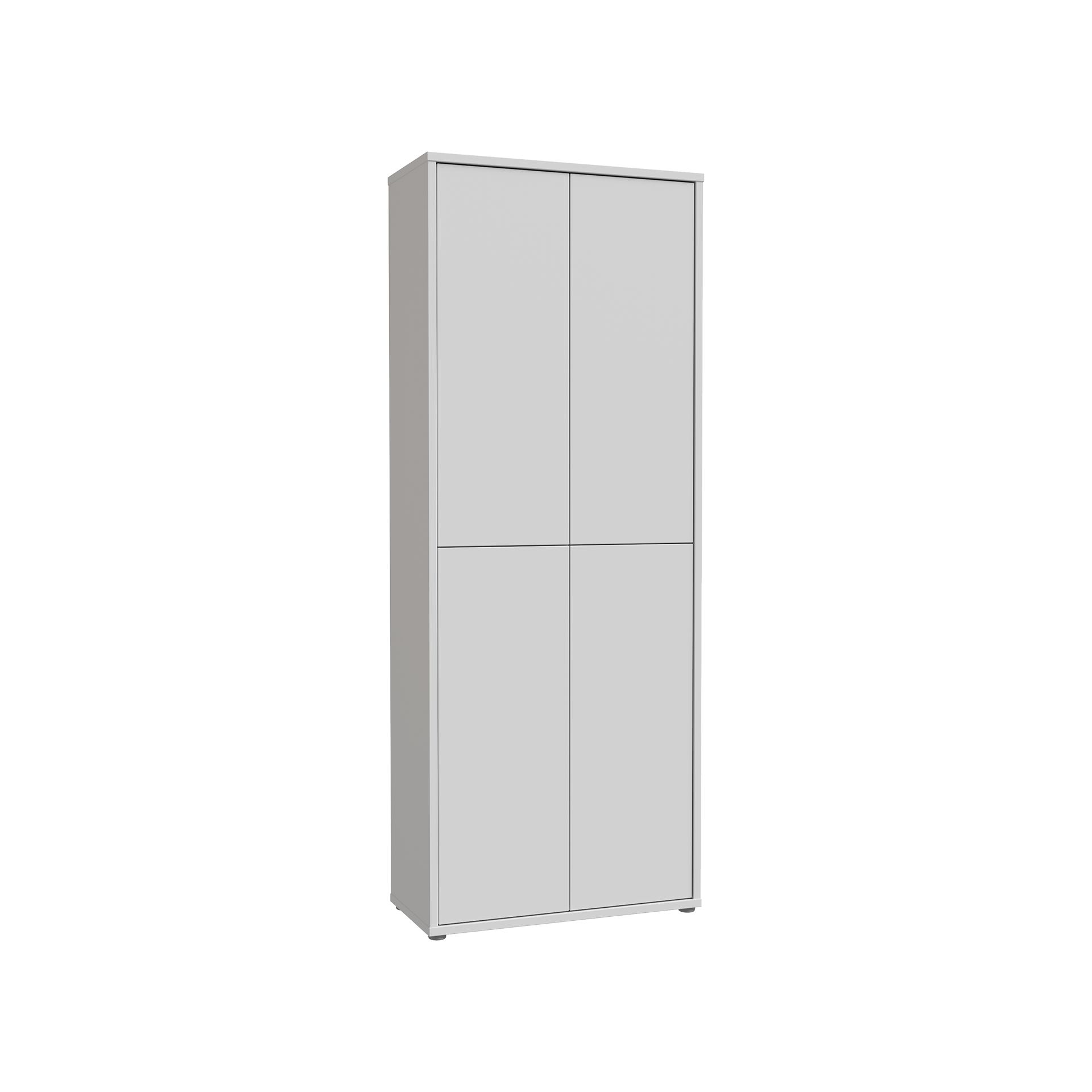 Schuhschrank Alisa 4-türig Grau