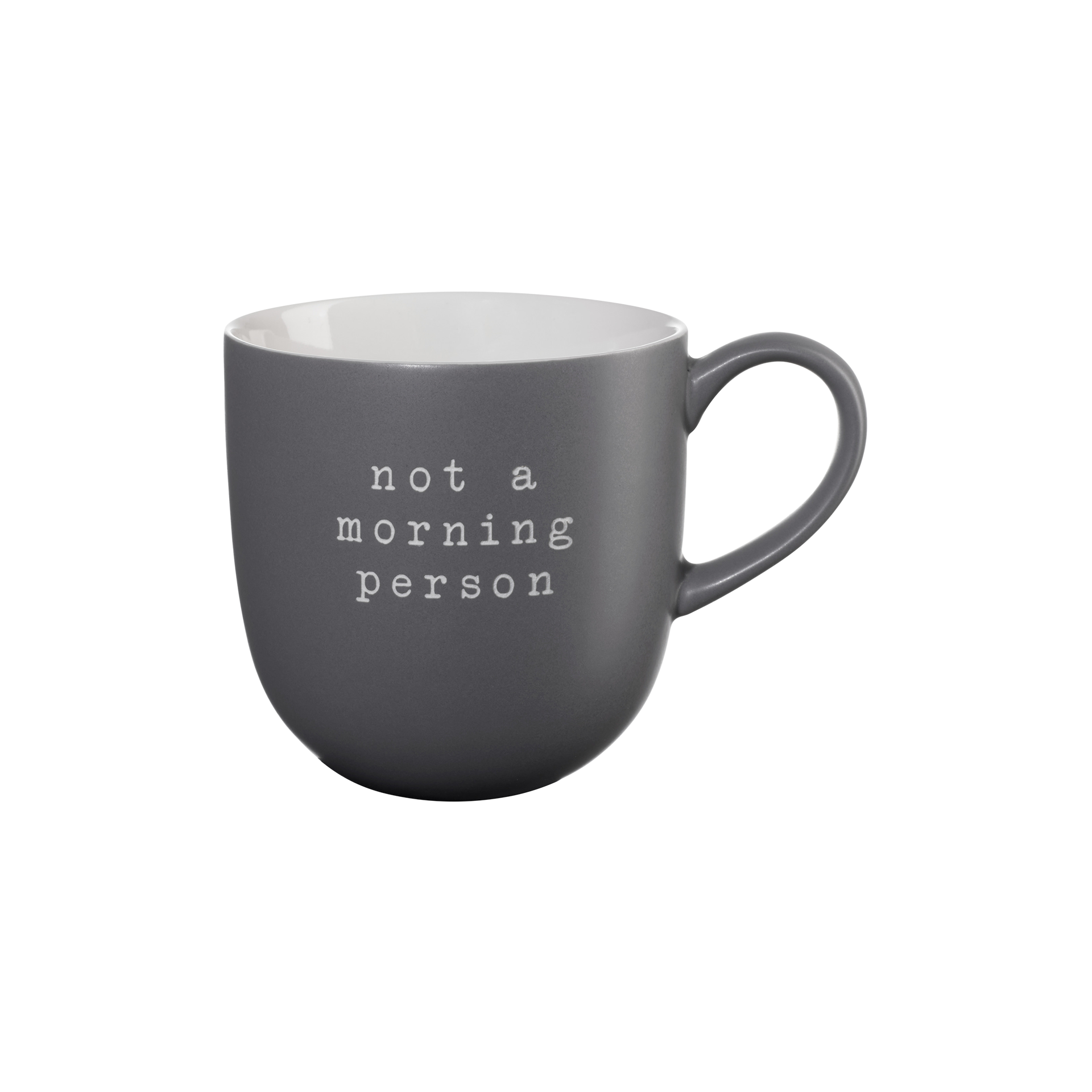 Henkelbecher Hey! Grau Henkelbecher Hey! Grau