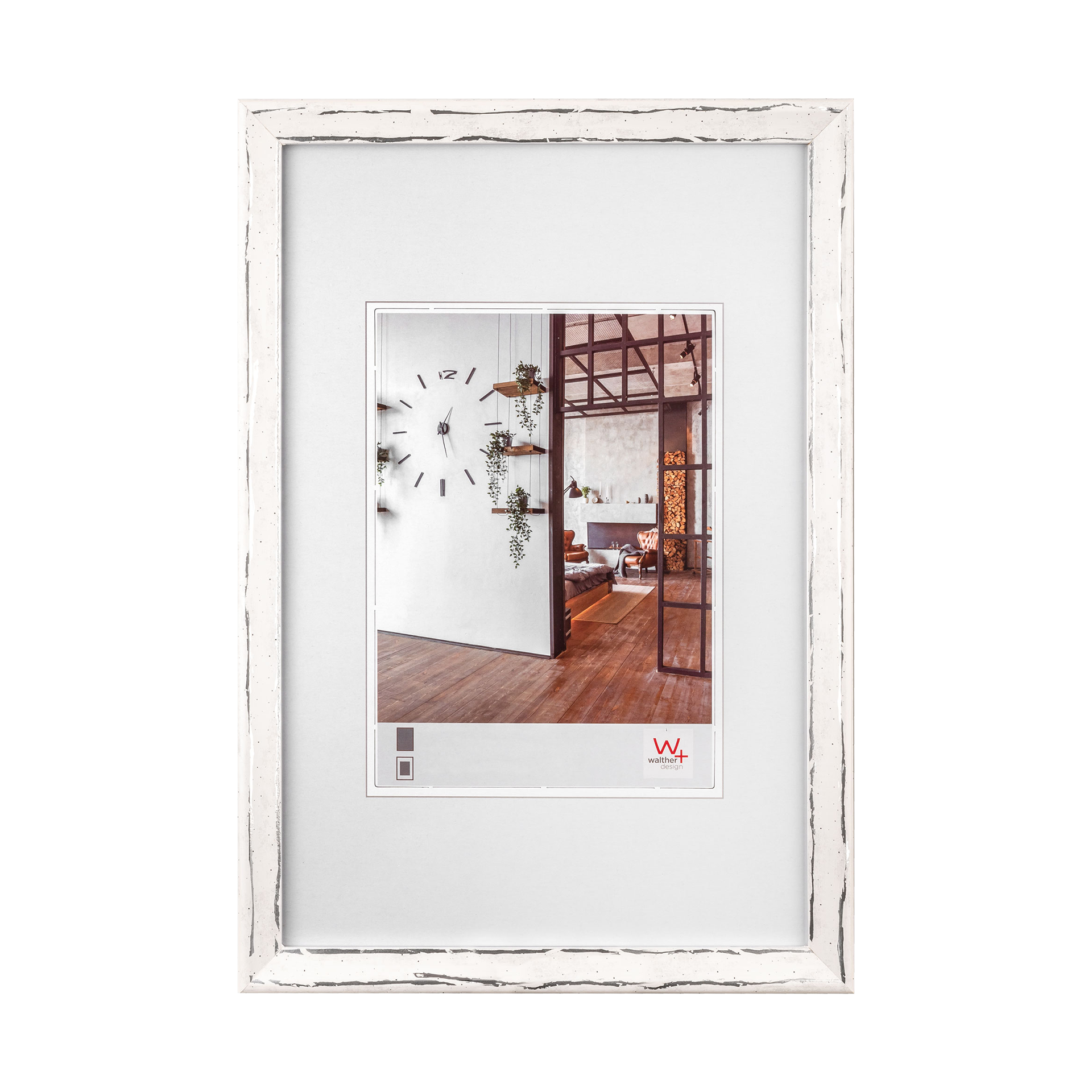 Bilderrahmen Metropolis Weiß-Silber Bilderrahmen Metropolis Weiß-Silber