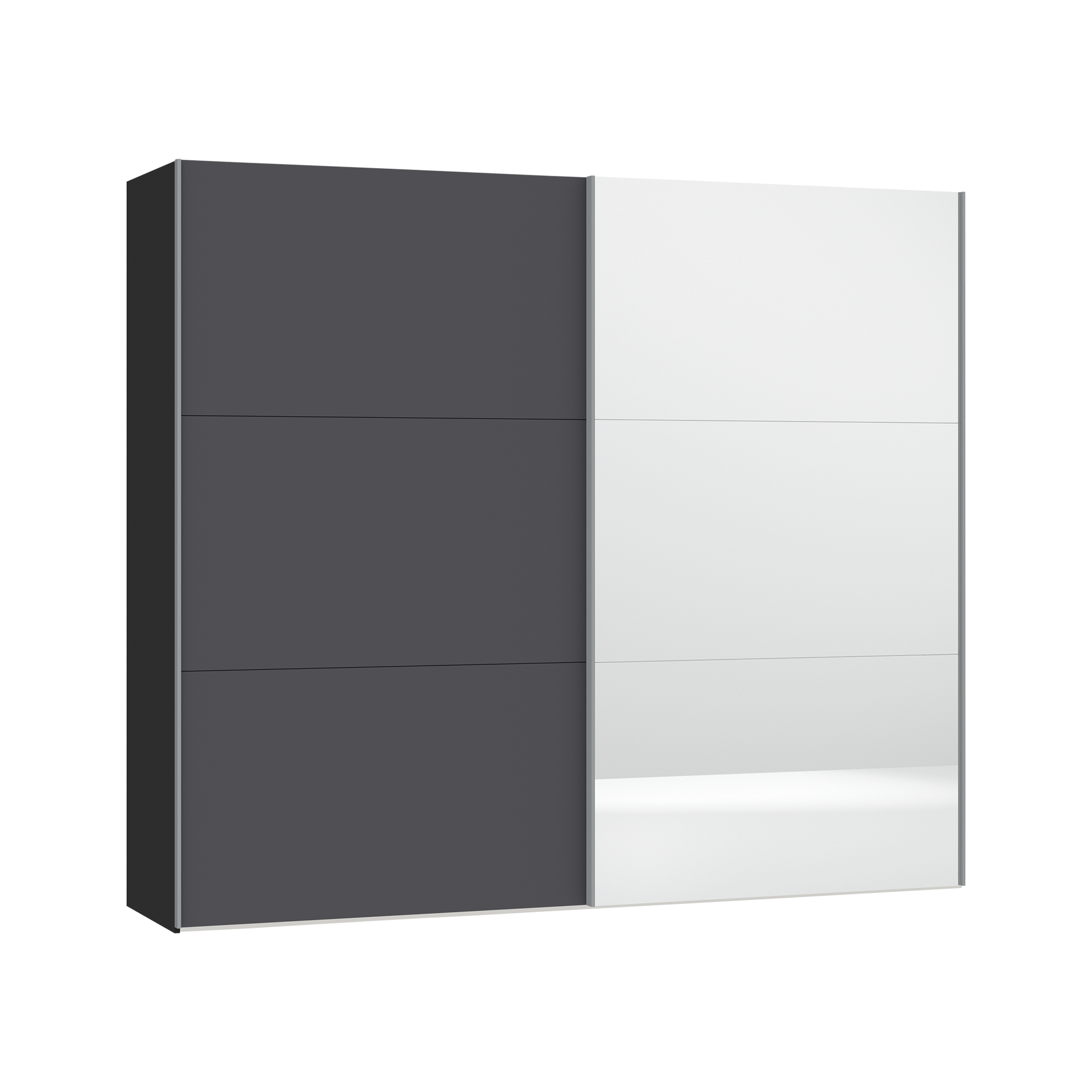 Schwebetürenschrank Liah Schwarz 58.5*253*220 Schwebetürenschrank Liah Schwarz 58.5*253*220
