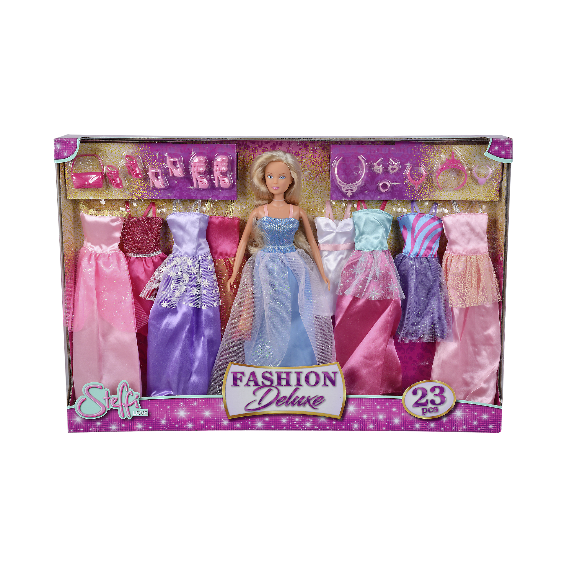 Puppe Steffi Love Fashion Deluxe 23-tlg. Mehrfarbig Puppe Steffi Love Fashion Deluxe 23-tlg. Mehrfarbig
