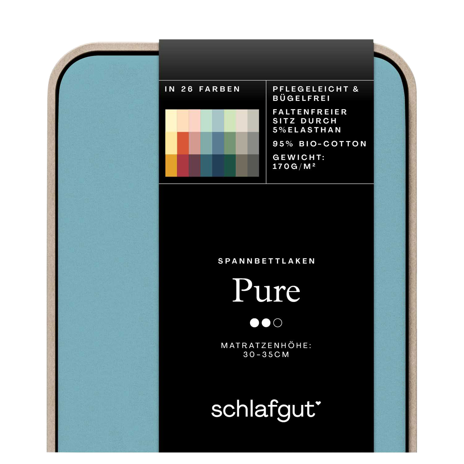 Spannbetttuch 120x200cm Petrol Mid Spannbetttuch 120x200cm Petrol Mid