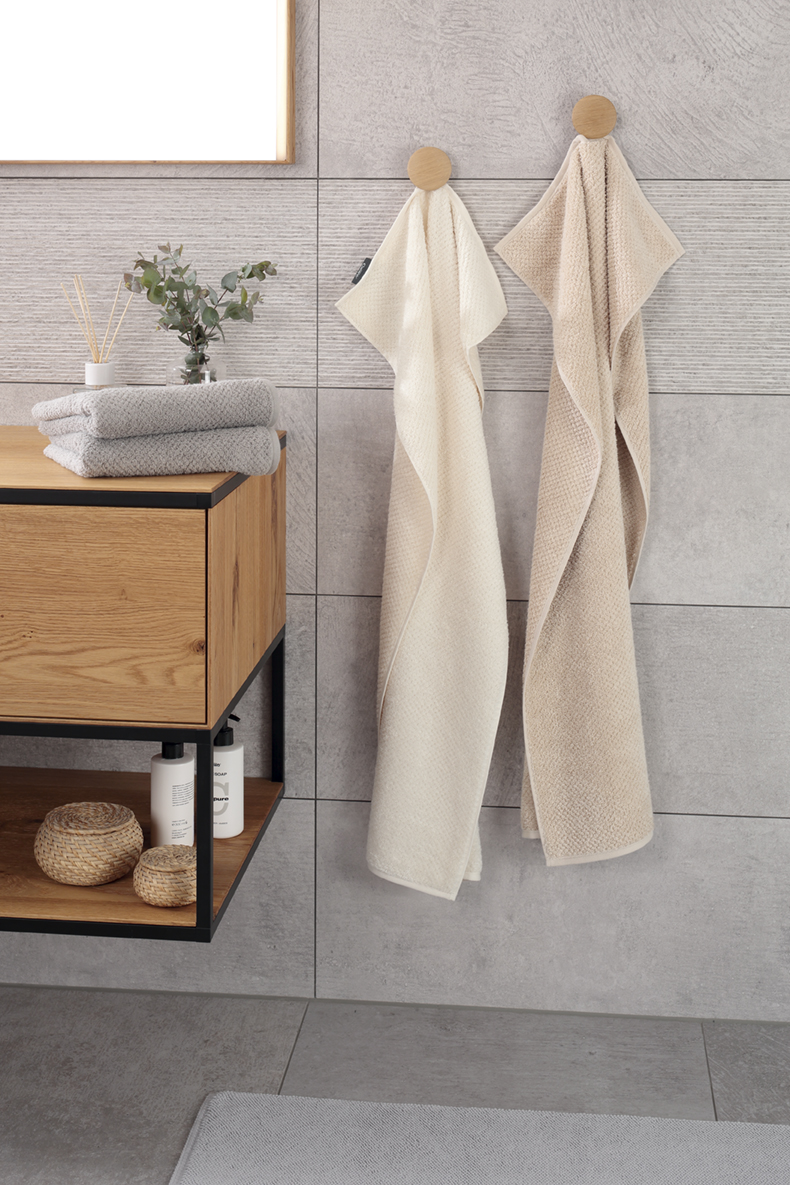 Cawö Handtuch Pure Beige 50x100cm Cawö Handtuch Pure Beige 50x100cm