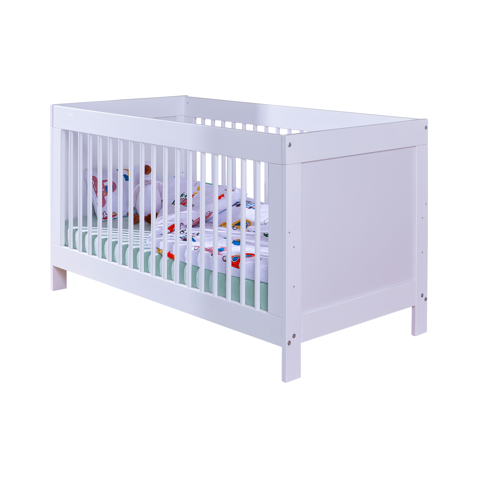 Babybett Cosy 70x140 cm Weiß Babybett Cosy 70x140 cm Weiß