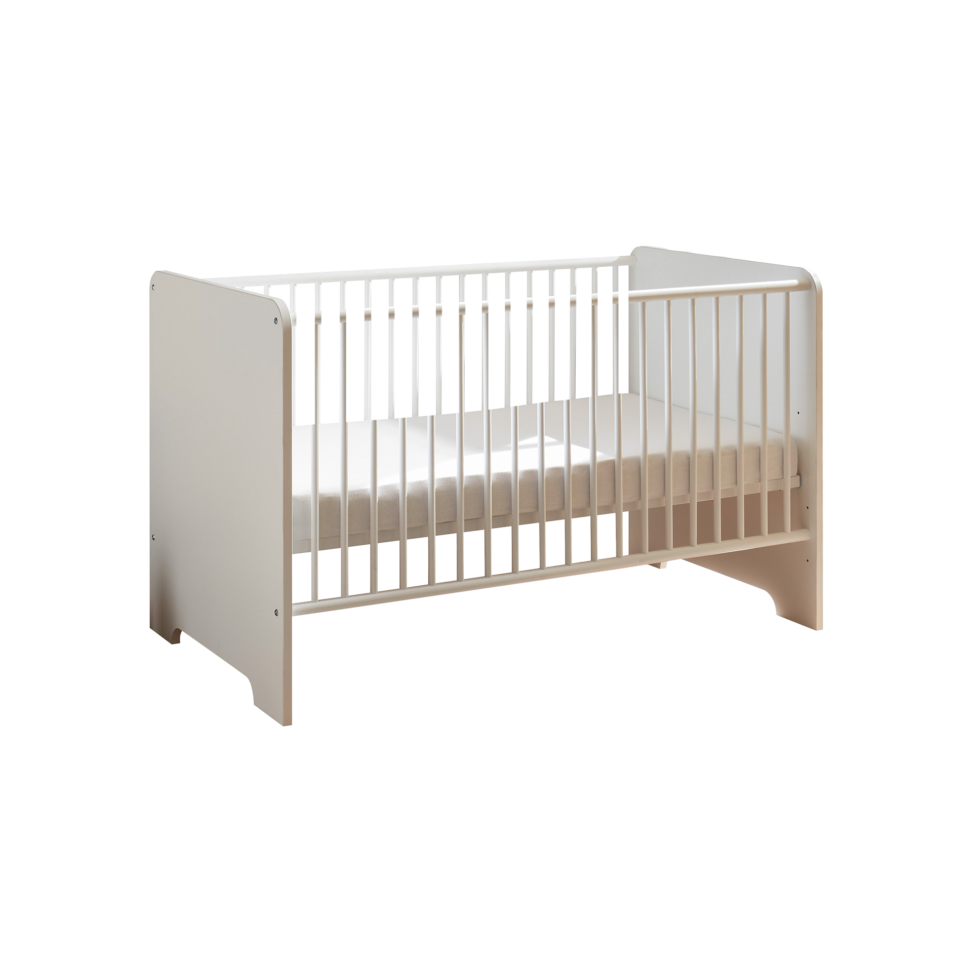 Zauberzwerg Babybett Spatz 70x140 cm Weiß