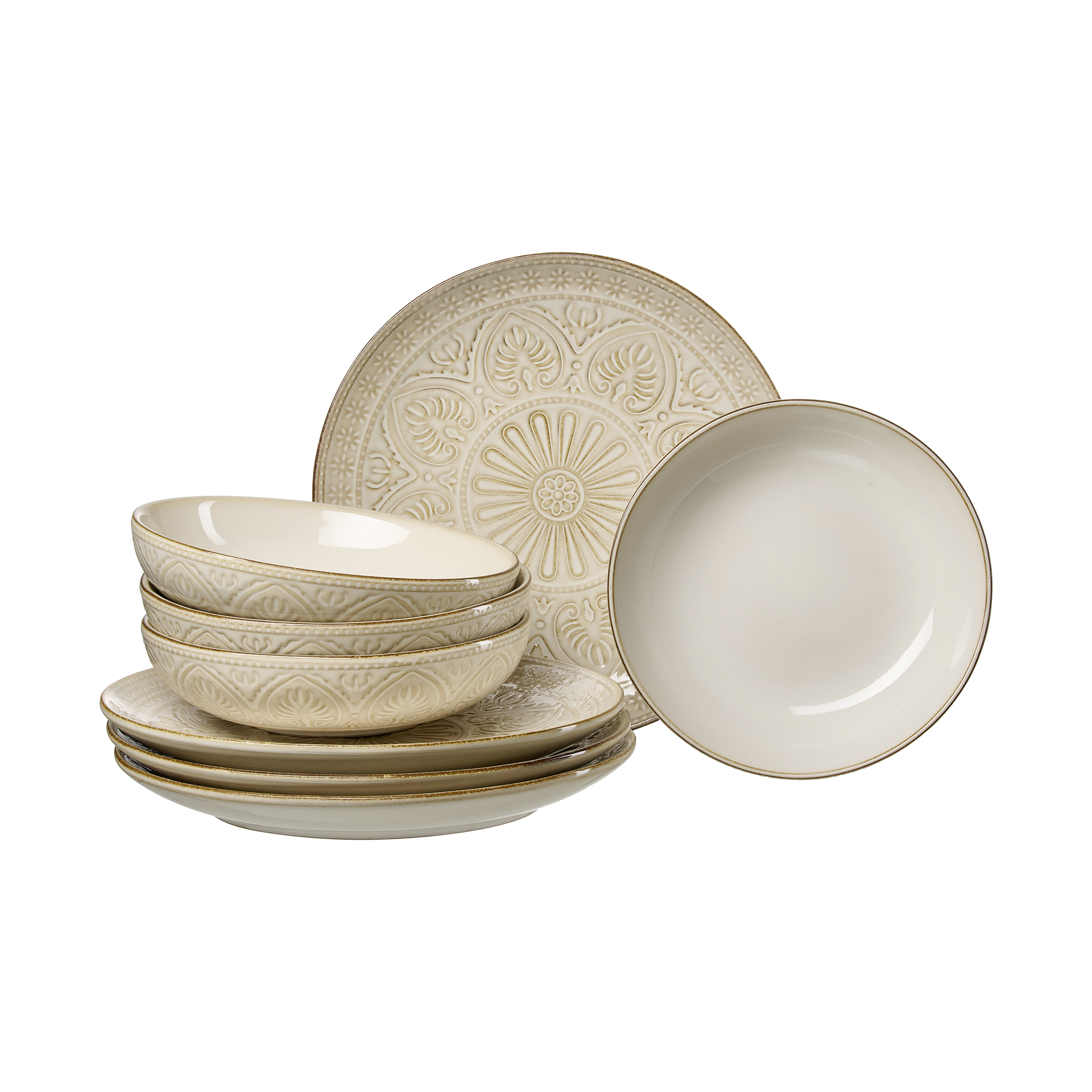 Tafelservice Omara 8-teilig Beige Tafelservice Omara 8-teilig Beige