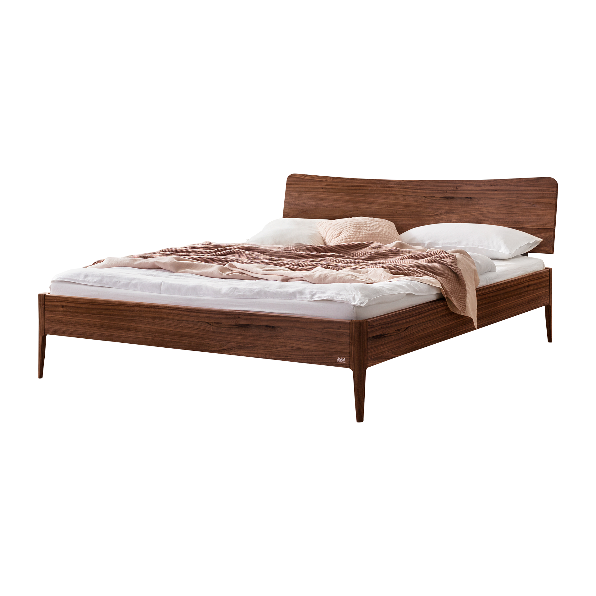 HASENA Bett Spezia Gestell Nussbaum massiv 180x200 cm HASENA Bett Spezia Gestell Nussbaum massiv 180x200 cm